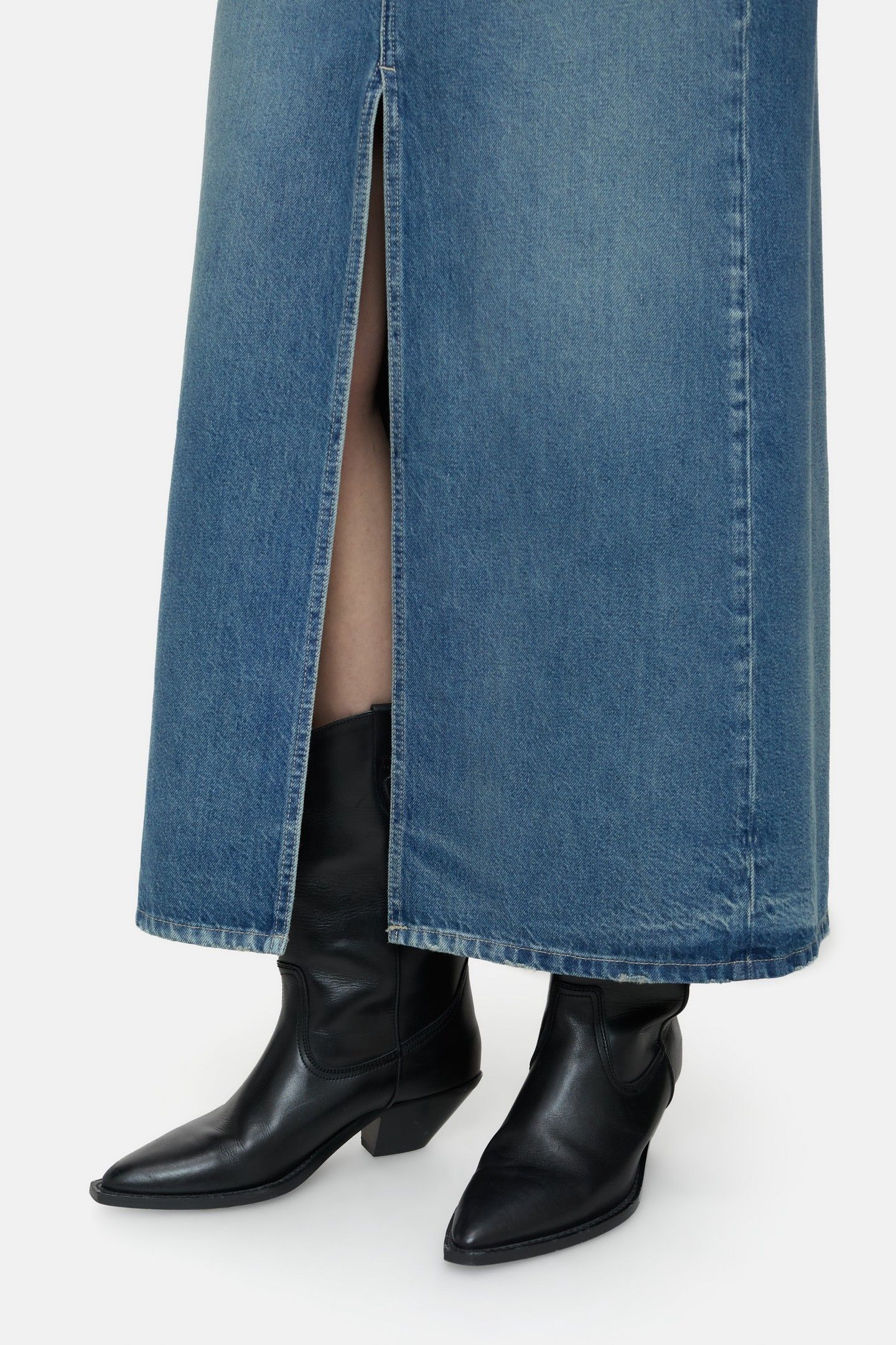 LONG X-POCKET SKIRT DARK BLUE 6