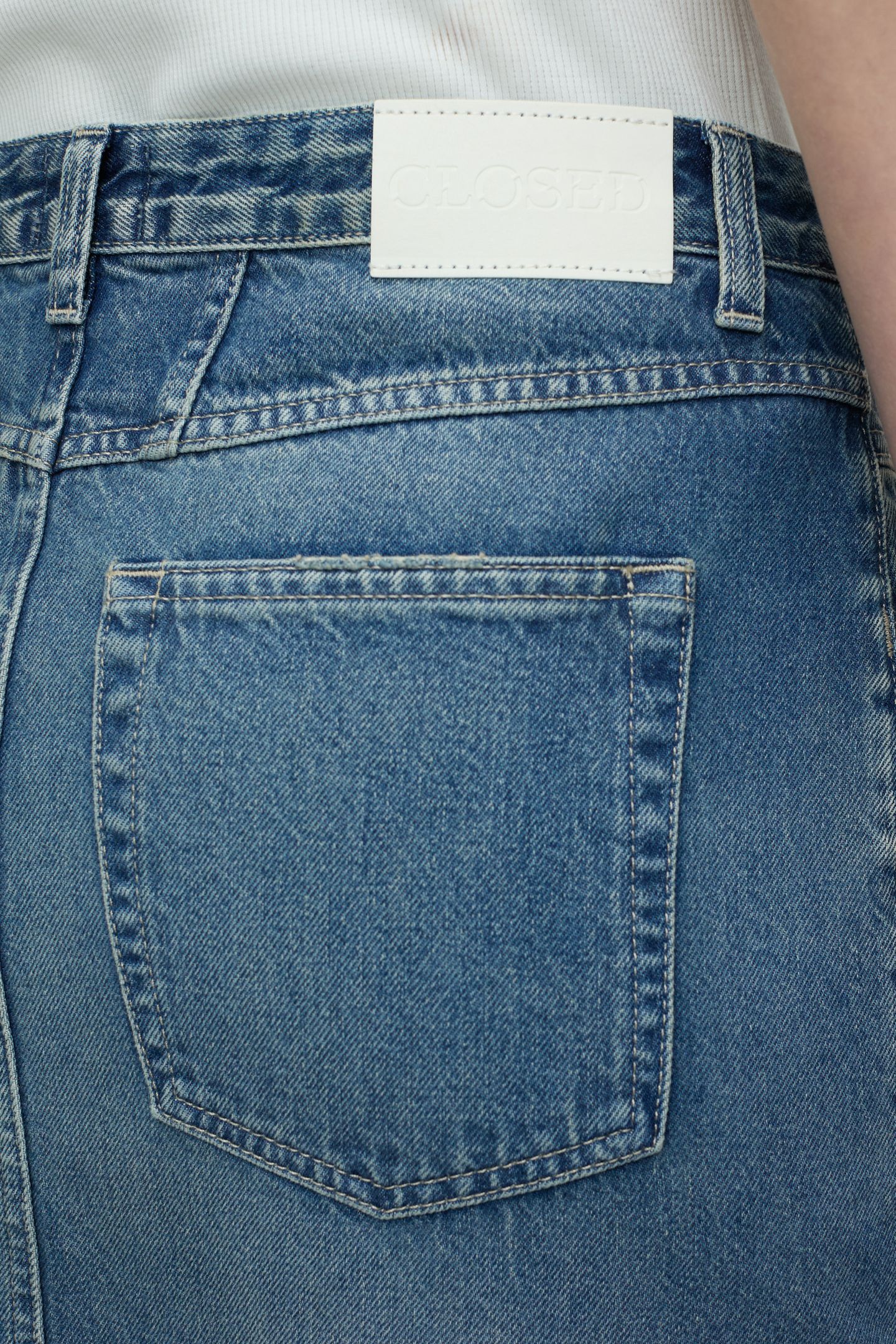 LONG X-POCKET SKIRT DARK BLUE 7