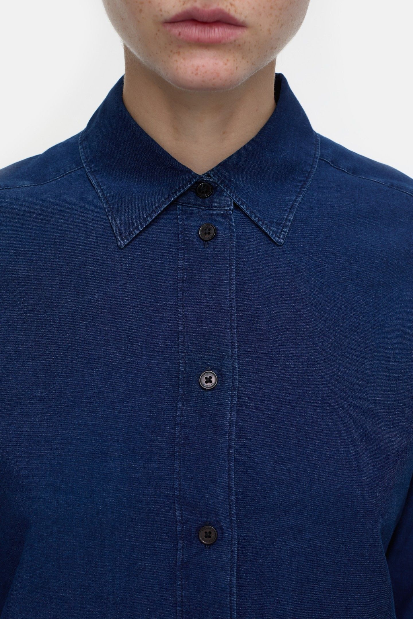 FITTED SHIRT & BLOUSES DARK BLUE 10