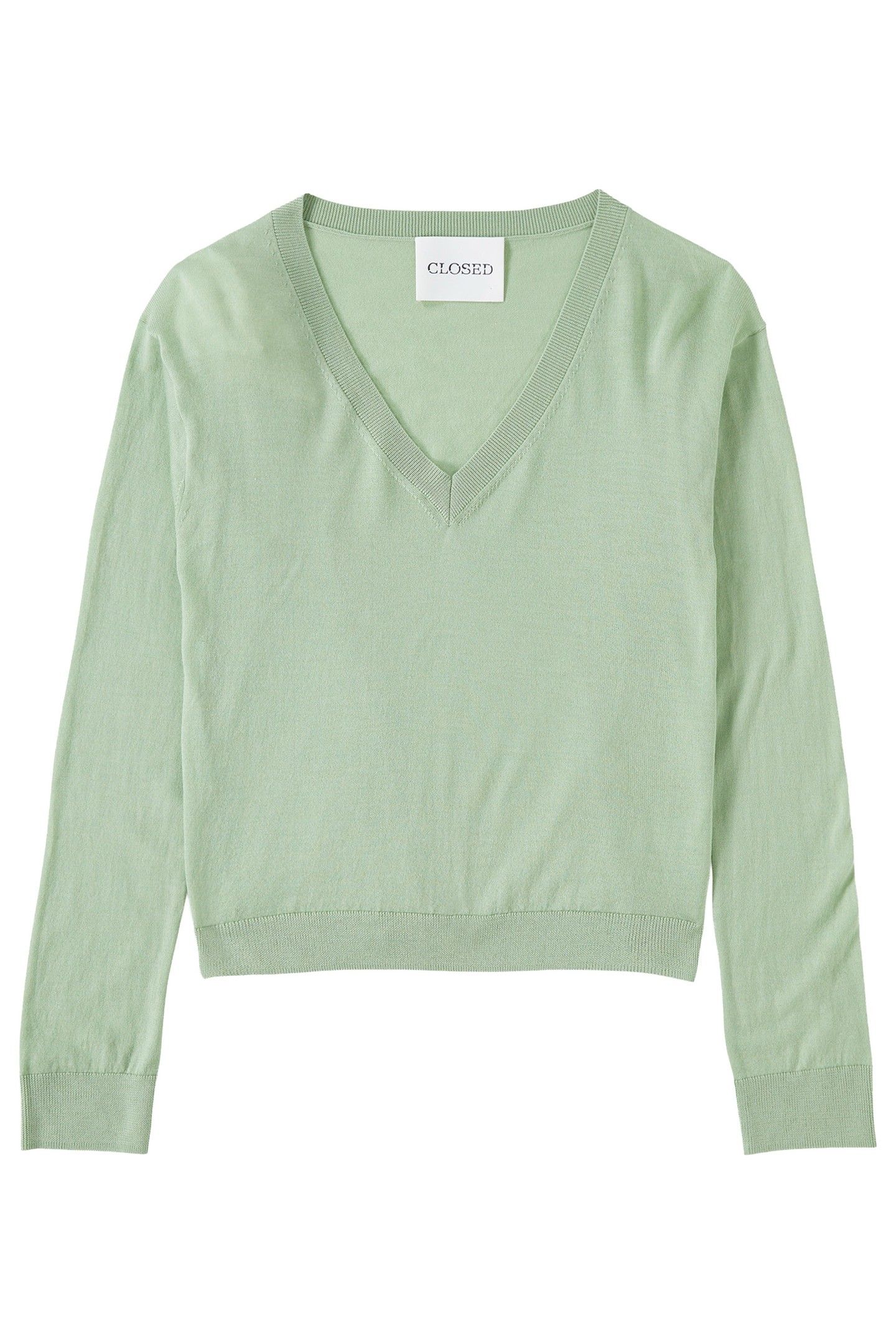 V NECK BOXY KNITS GIADA GREEN 4