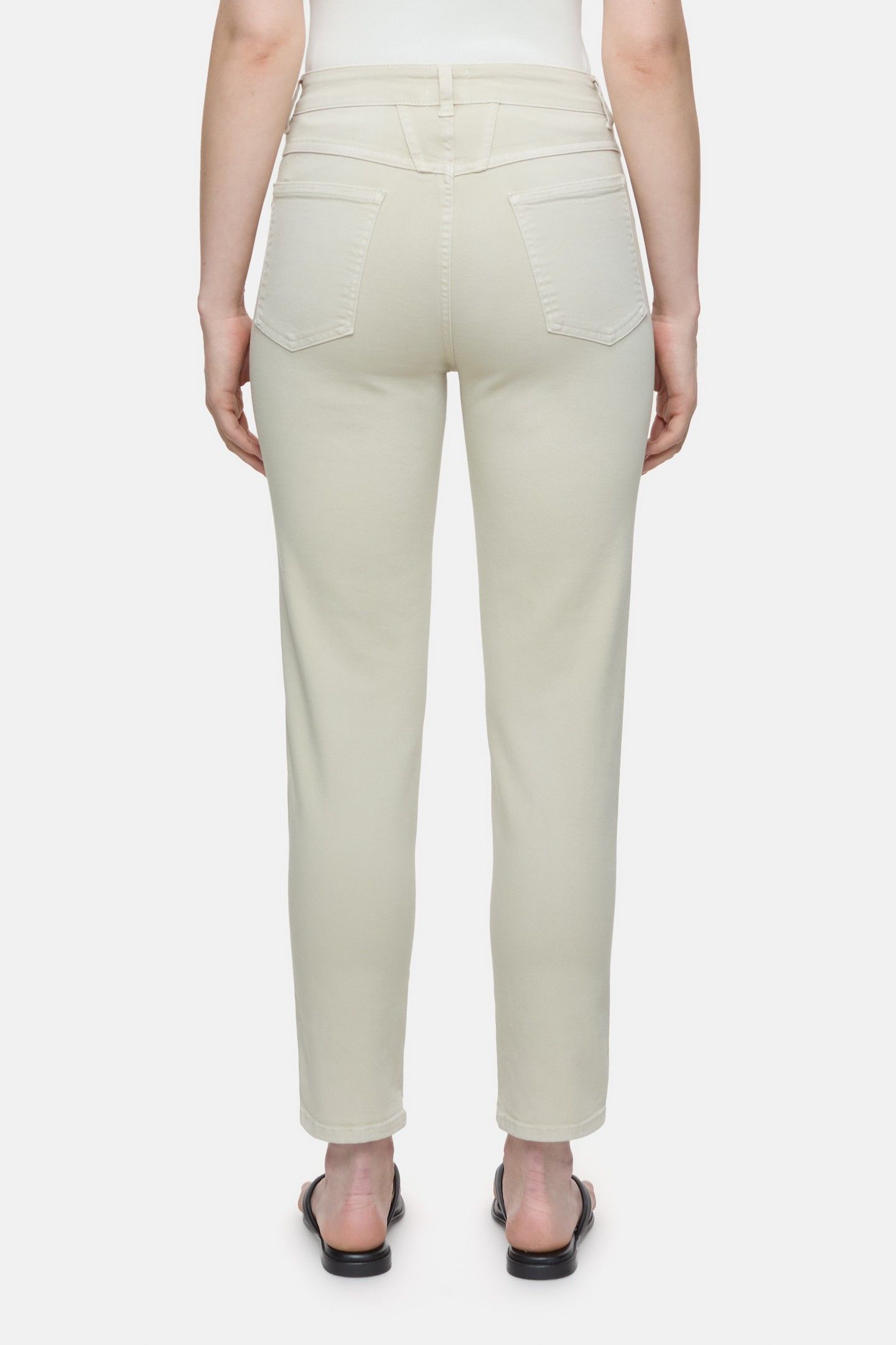 PEDAL PUSHER JEANS SABBIA BEIGE 2