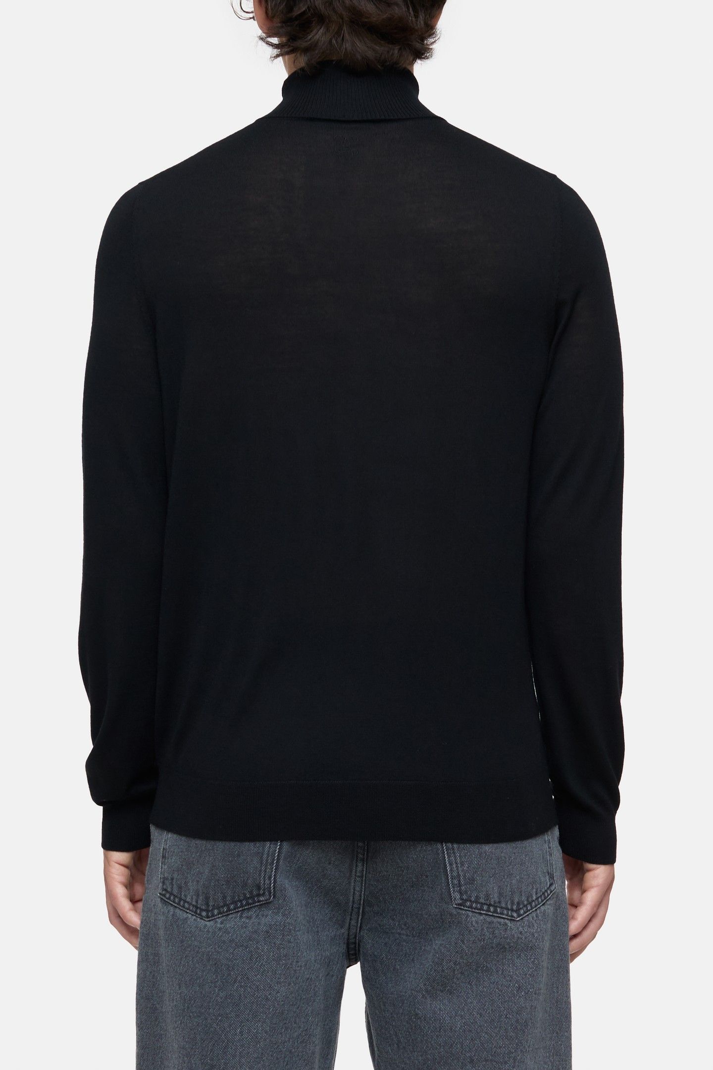 TURTLE-NECK JUMPER KNITS BLACK 3
