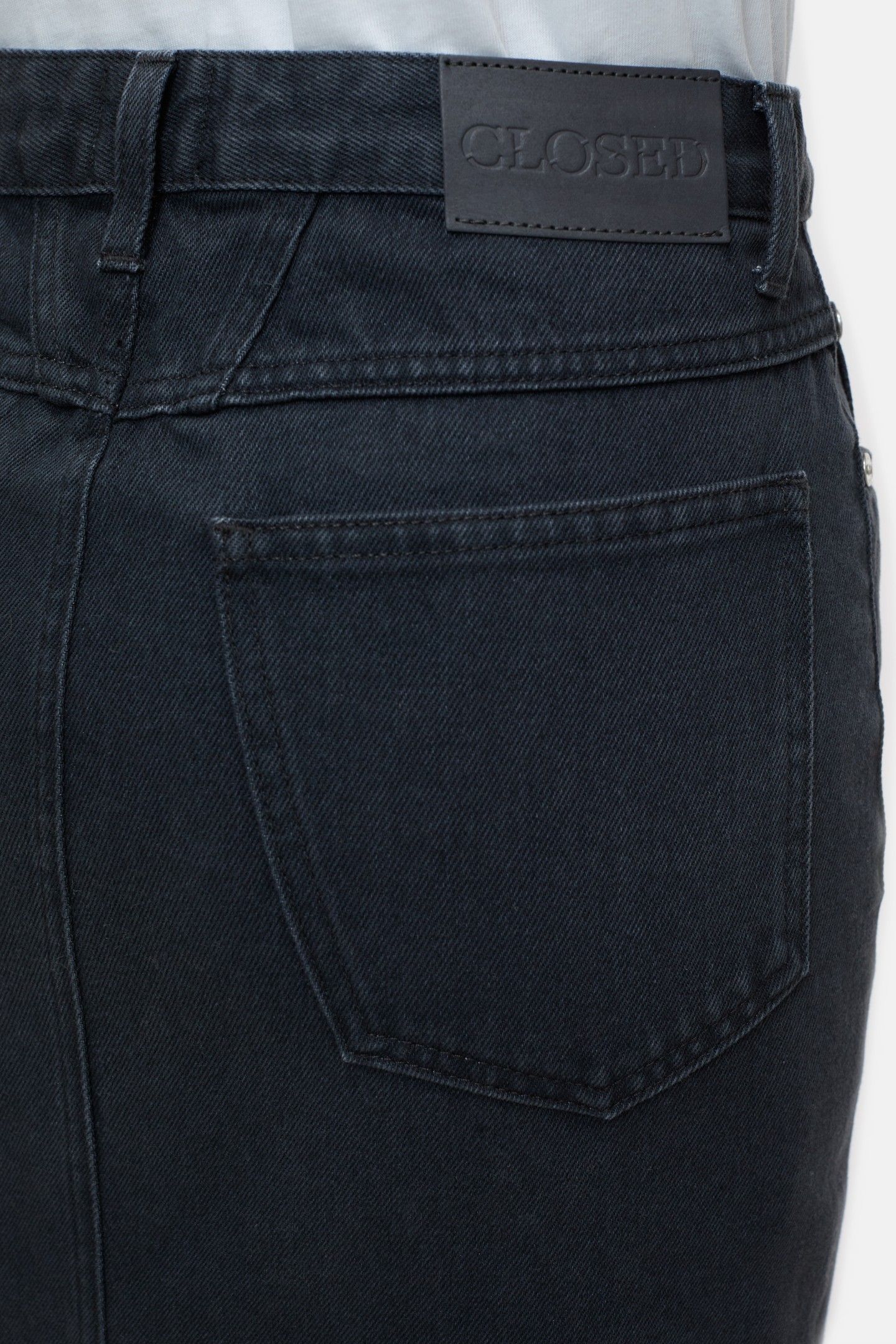 SLIM 5-POCKET SKIRT DARK GREY 5
