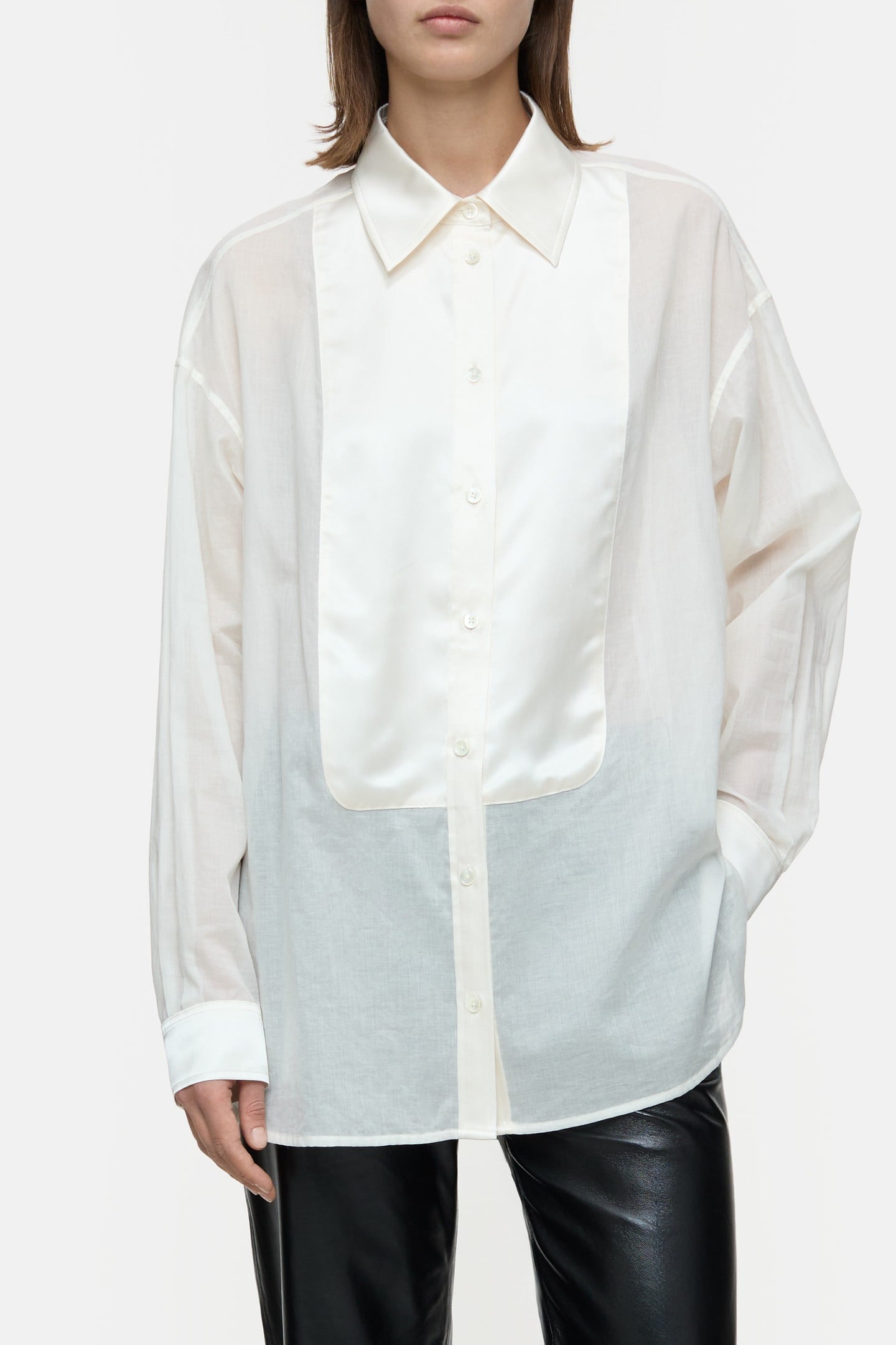TUXEDO SHIRT & BLOUSES IVORY 1