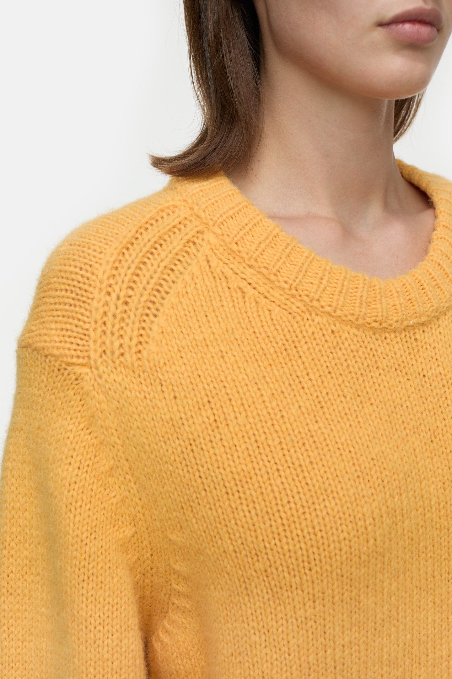 CREW NECK LONG SLEEVE KNITS IRISH ORANGE 3
