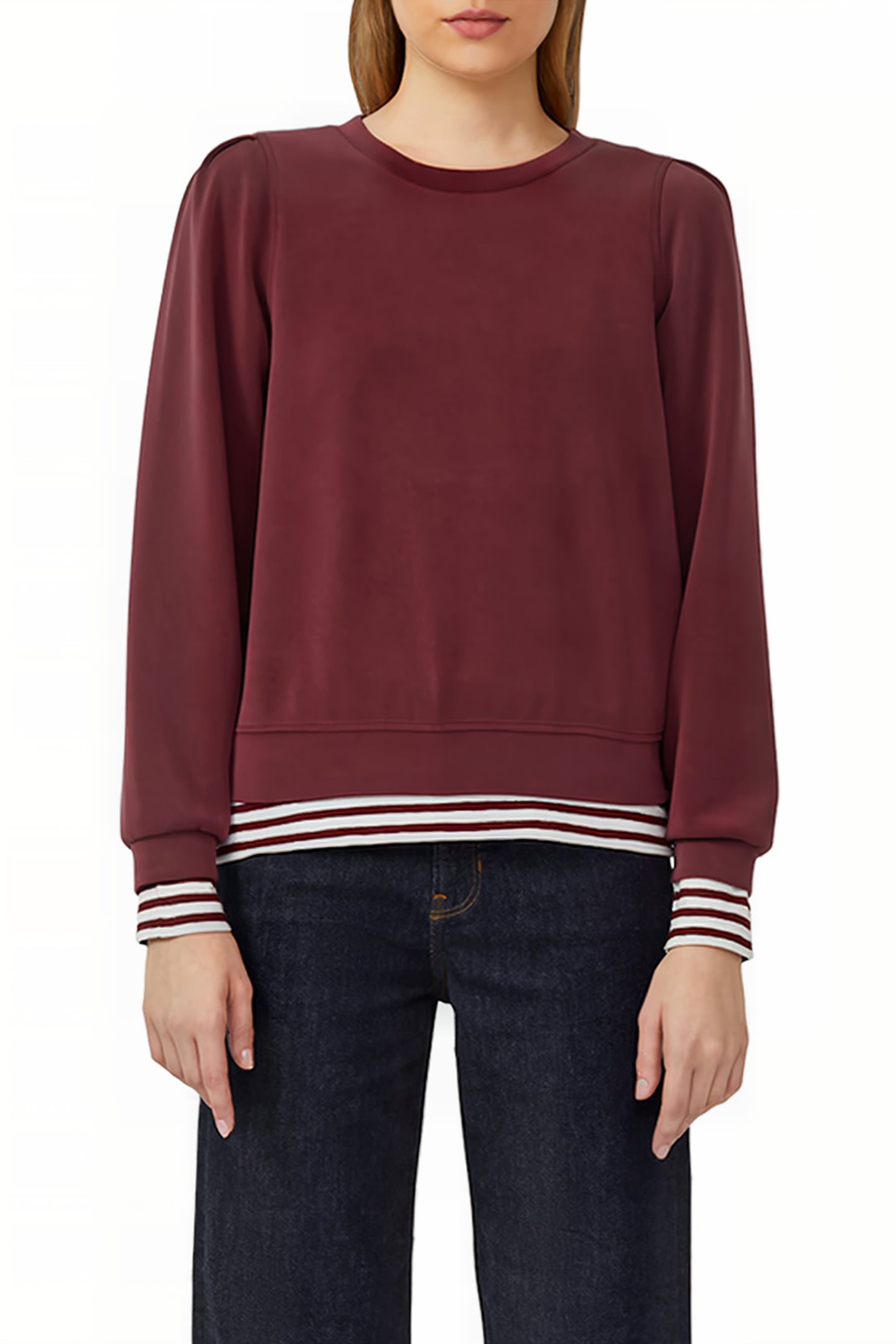 SWEATSHIRTS BURGUNDY 1