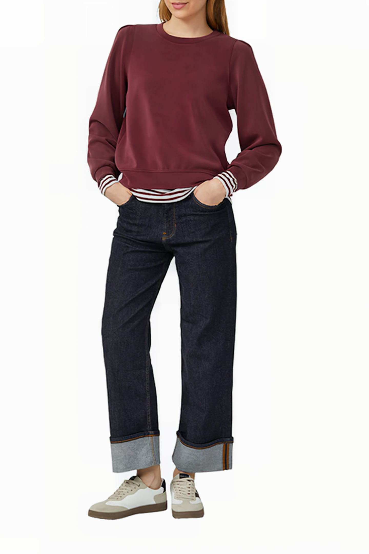SWEATSHIRTS BURGUNDY 2