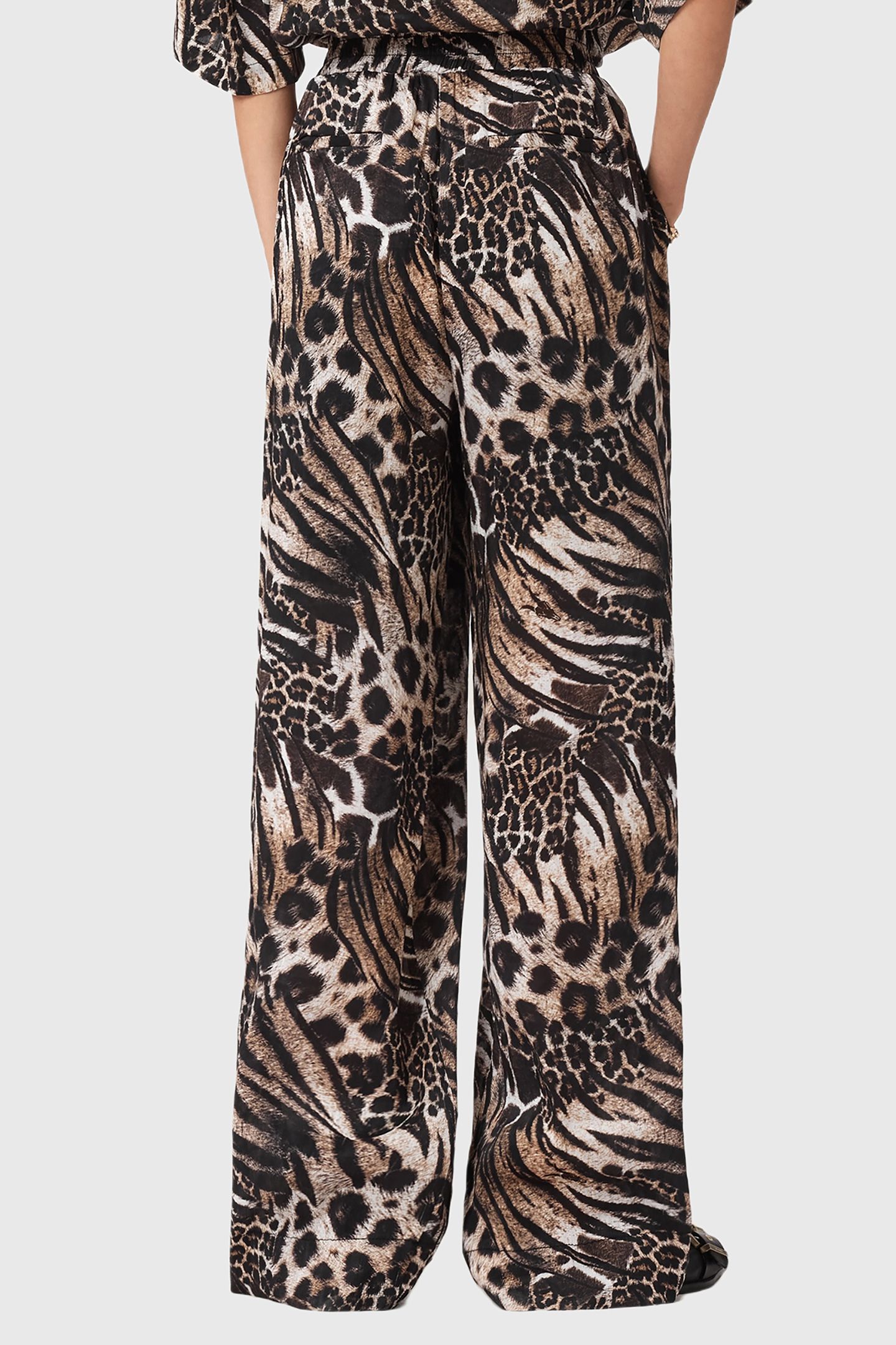 CHARLI LINEN TROUSER TRIO TAUPE BROWN 4