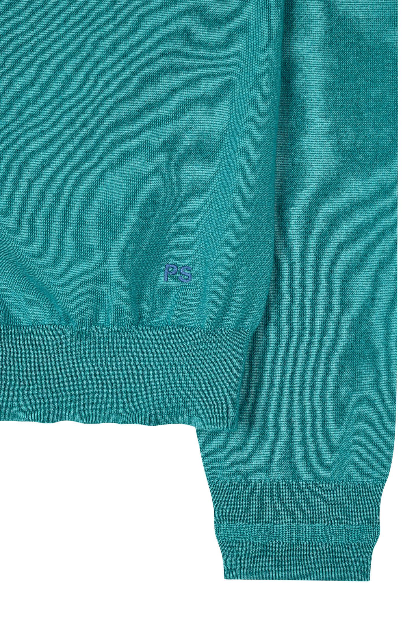 SWEATER CREW NECK PETROL GREEN 2