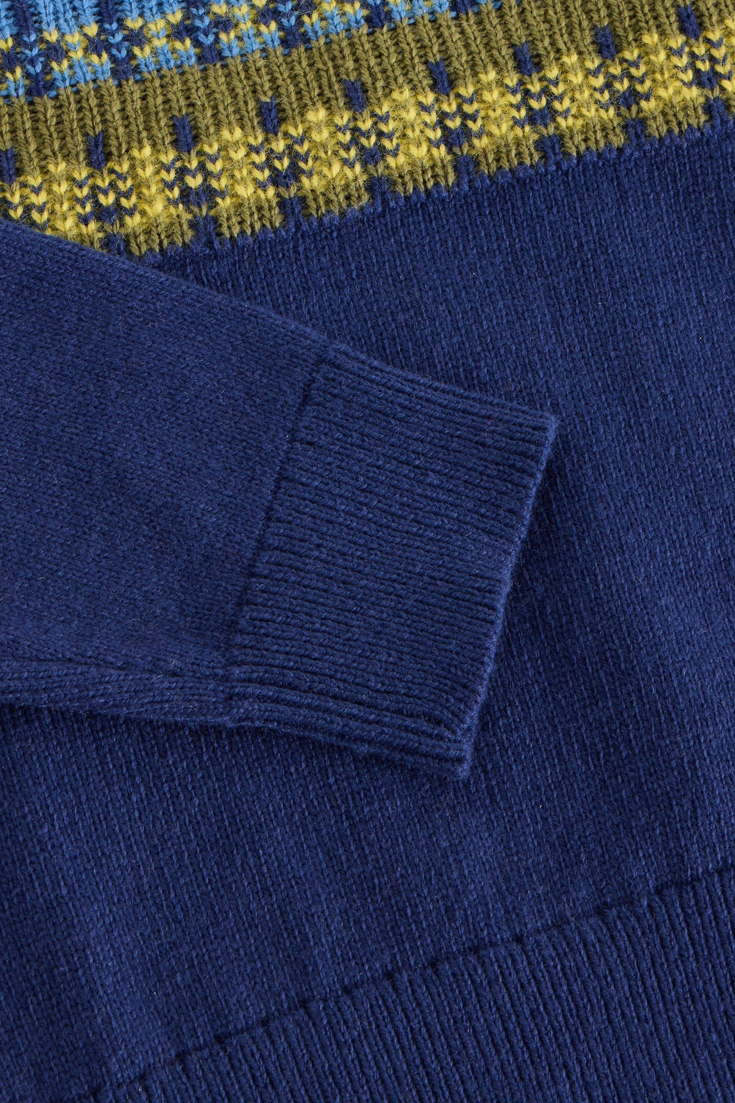 FAIRISLE YOKE JUMPER DARK NAVY 3