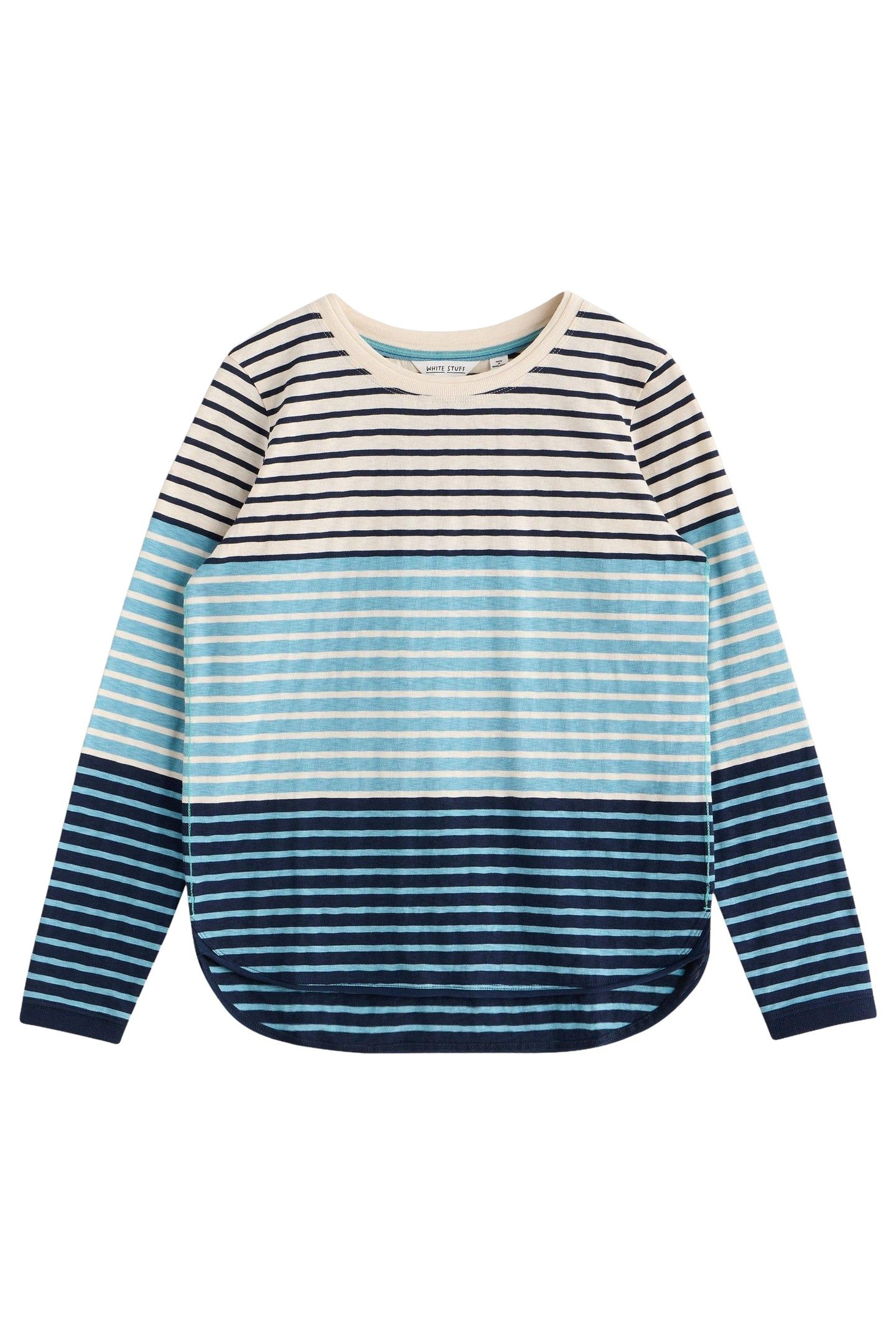 CLARA LS TEE BLUE MULTI 3