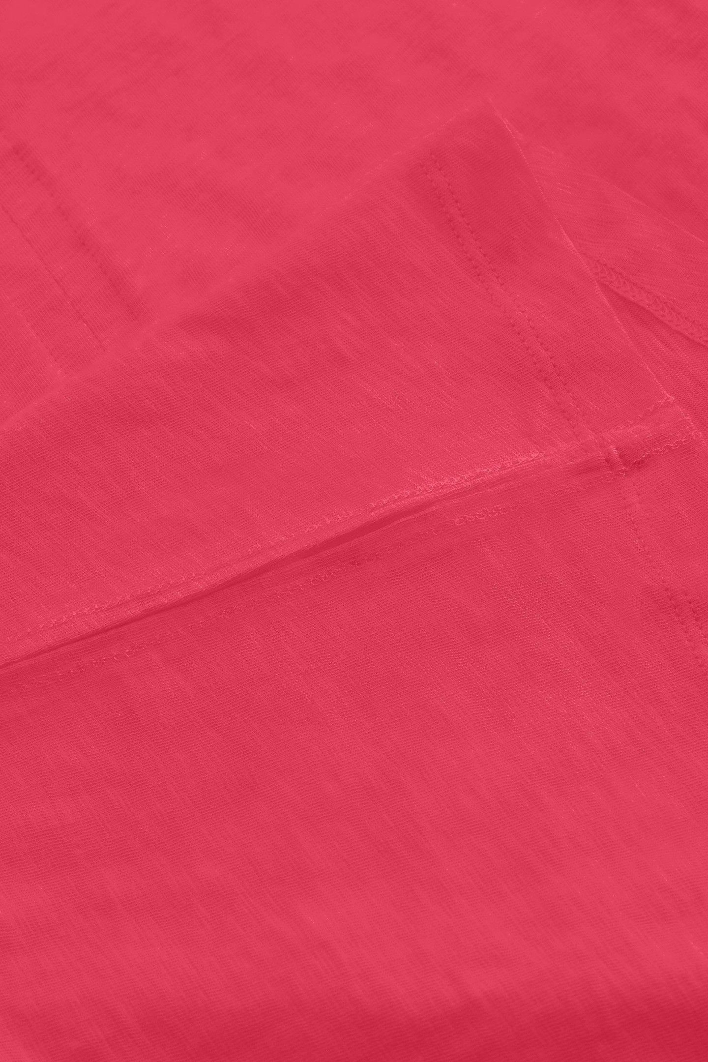 NELLY NOTCH NECK TEE BRIGHT PINK 4