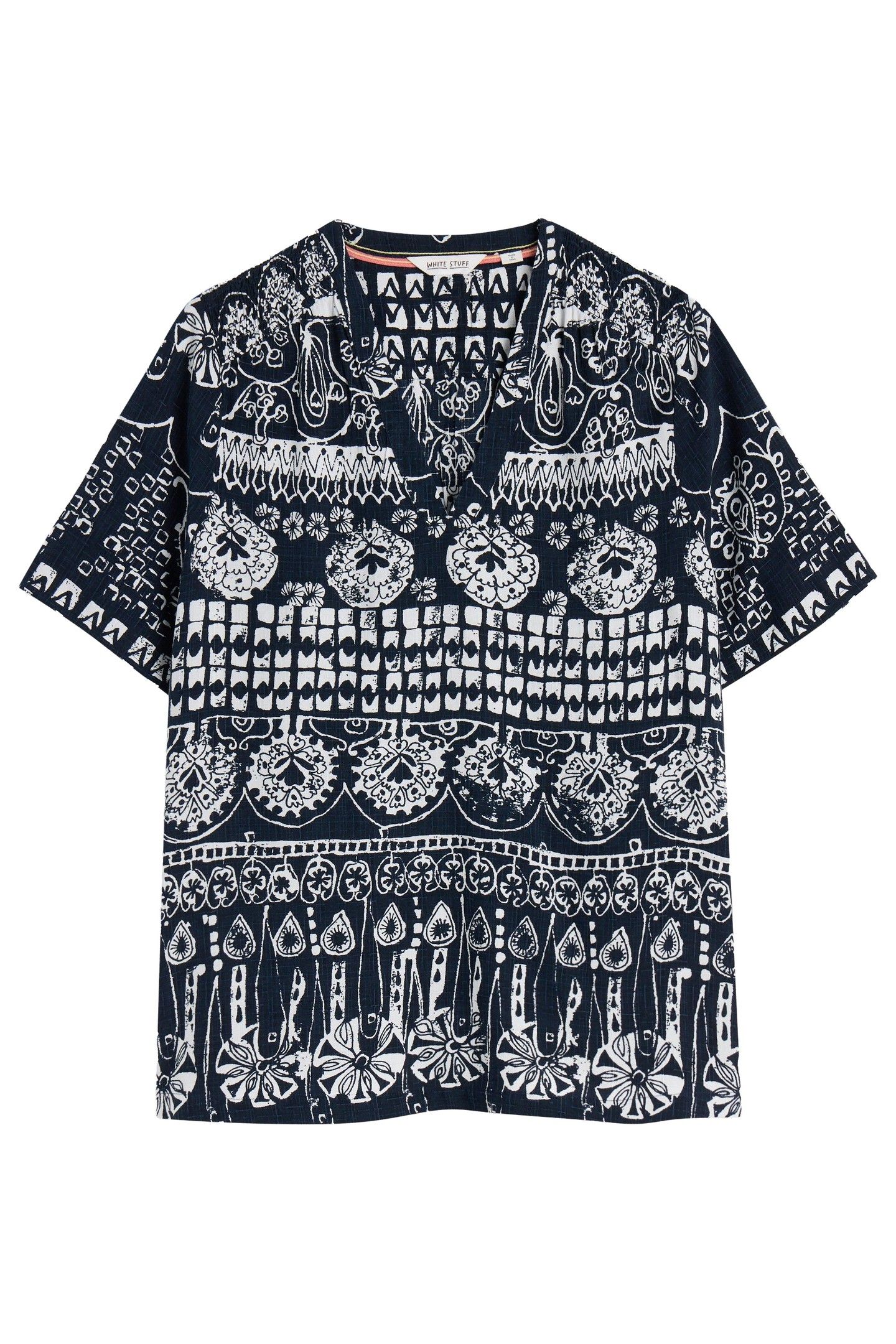 ELISA TOP NAVY PRINT 3