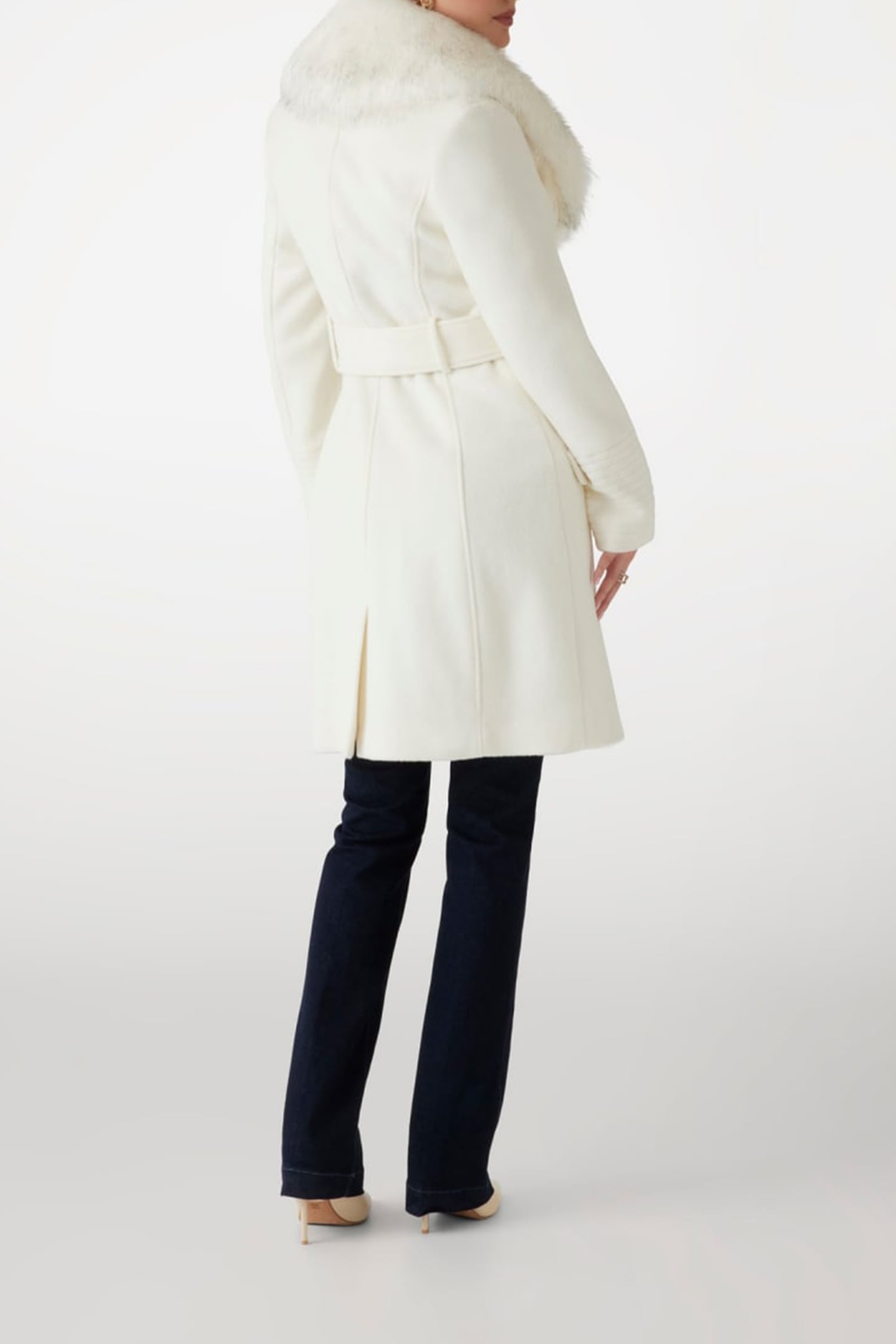 MARCIANO BY GUESS LORETA COAT PALE PEARL MULTI 3