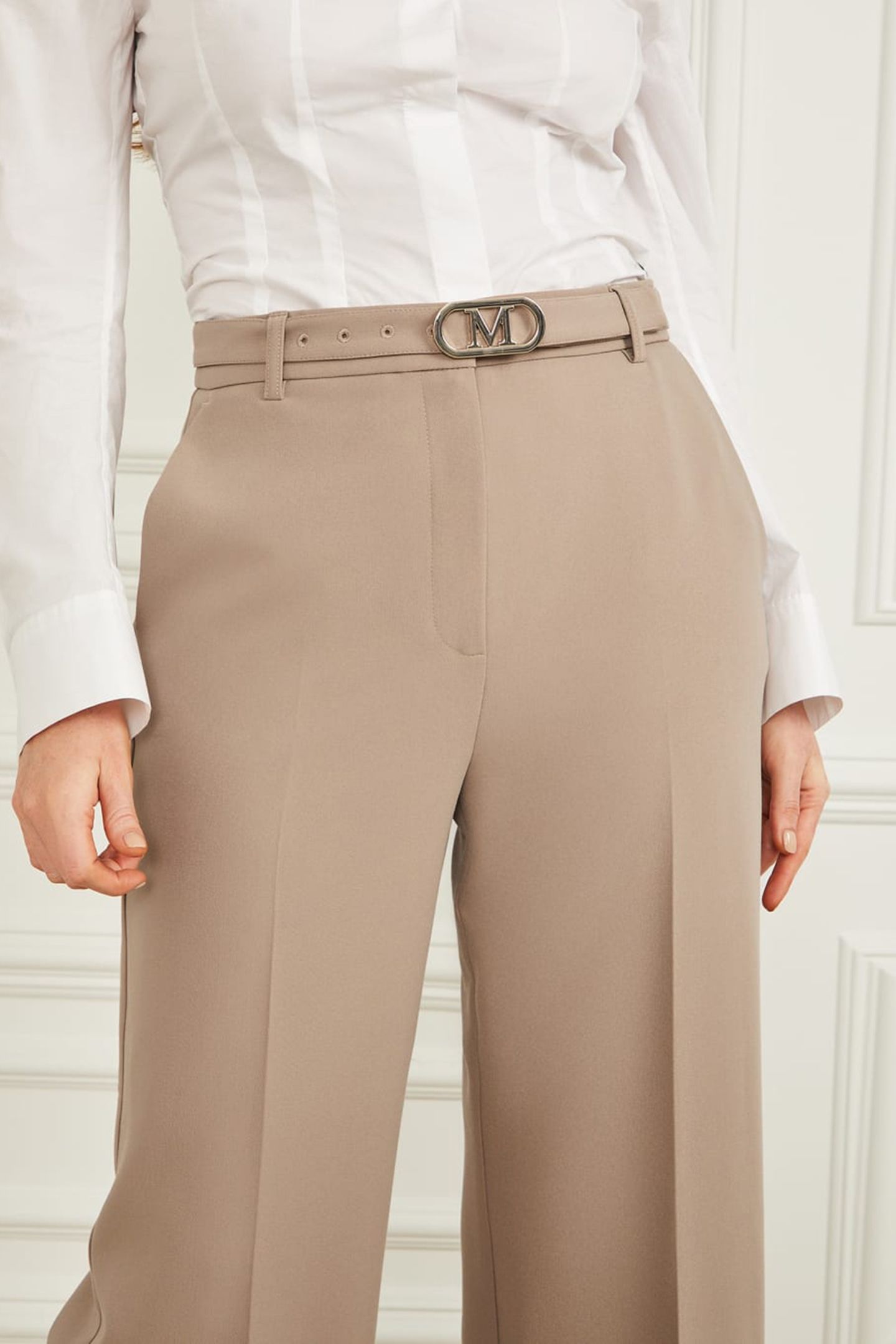 MARCIANO BY GUESS CELIA STRAIGHT PANT SILK TAUPE 6