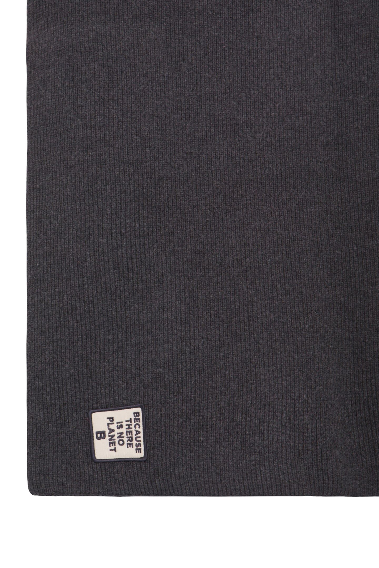 UNISEX PATCHALF BECAUSE SCARF DARK GREY MELANGE 3