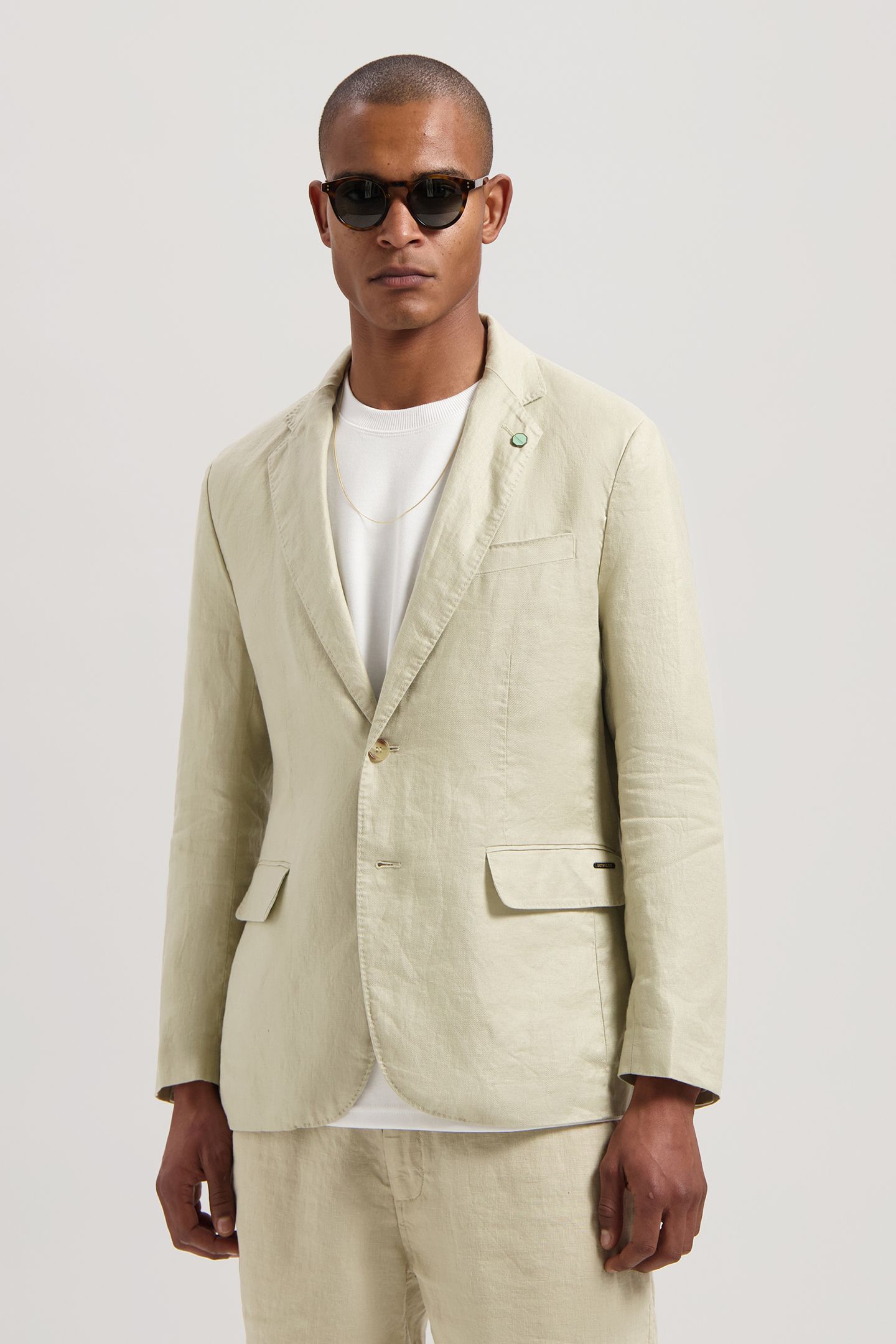 DS-CRIS LINEN TWILL BLAZER SAND 5