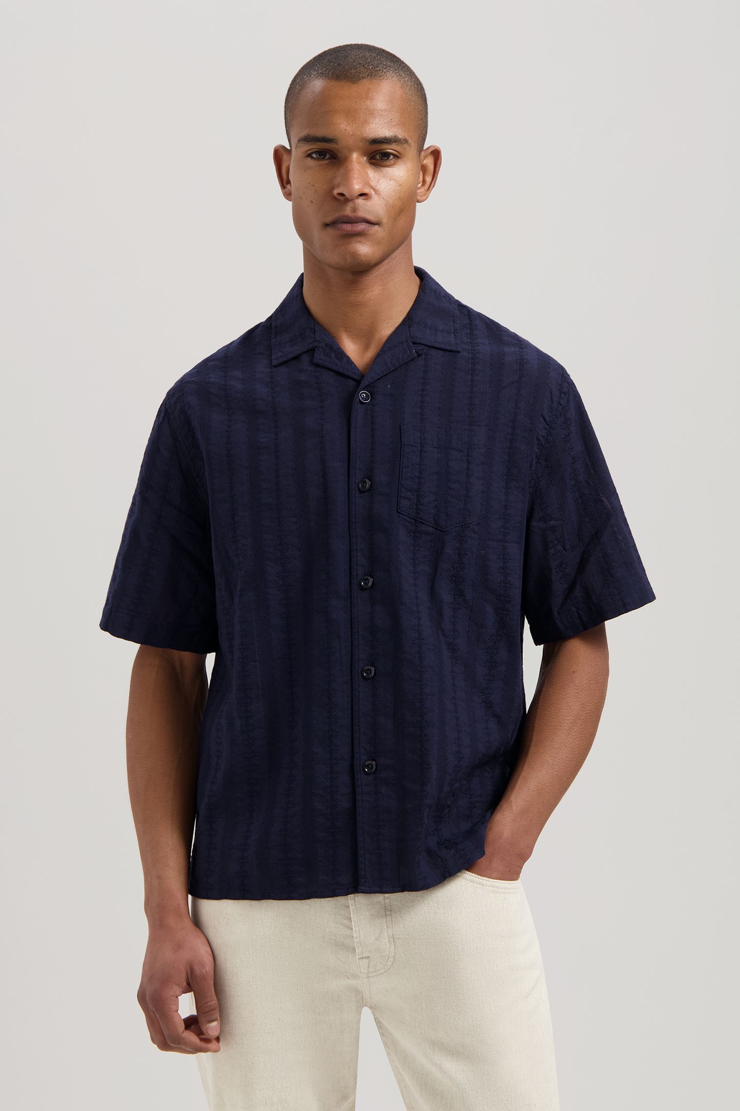 DS-SIRIUS RESORT SHIRT DK. NAVY 1