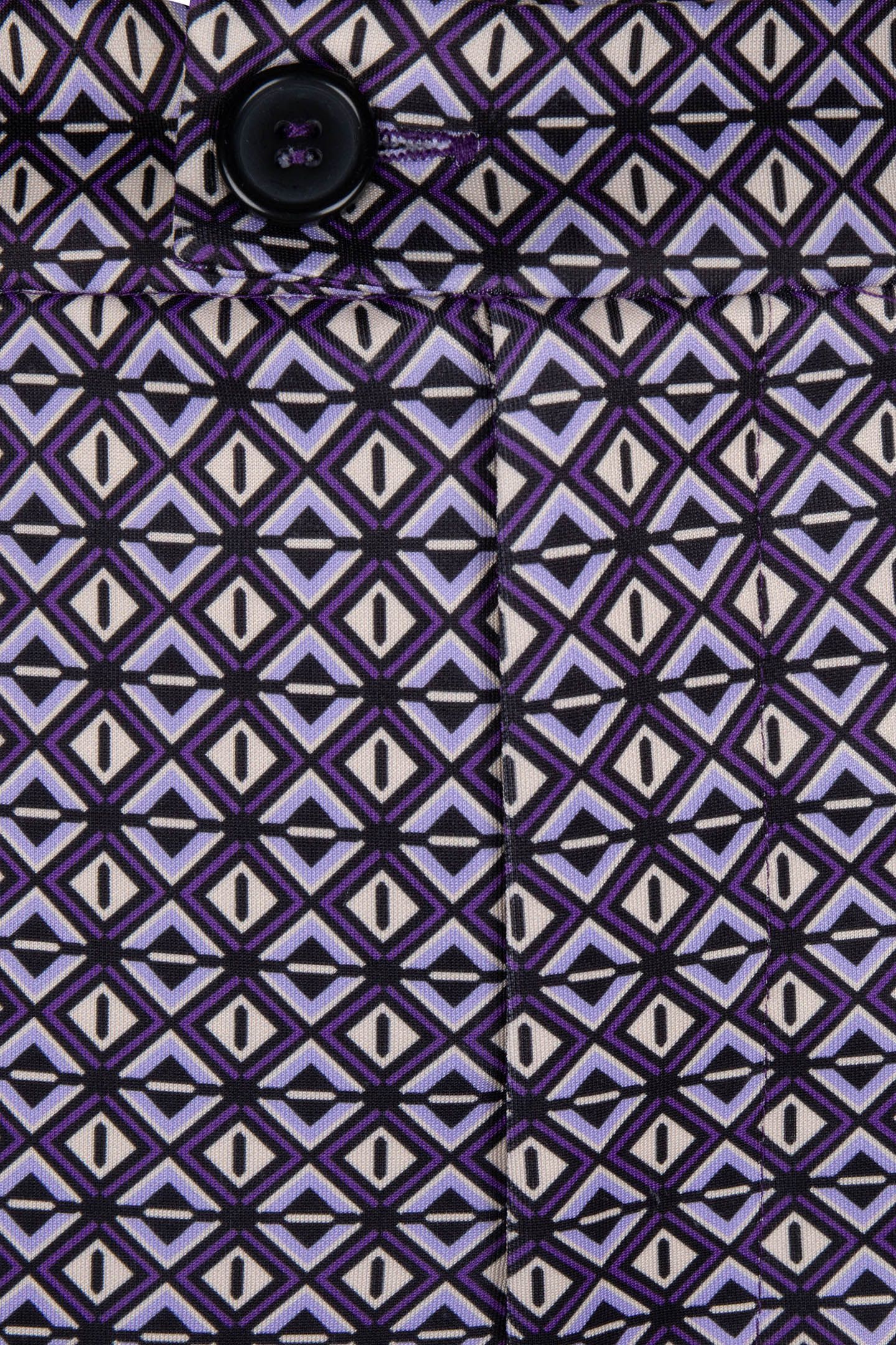 TROUSERS FLAIR GRAPHIC EARTH PRINT 9