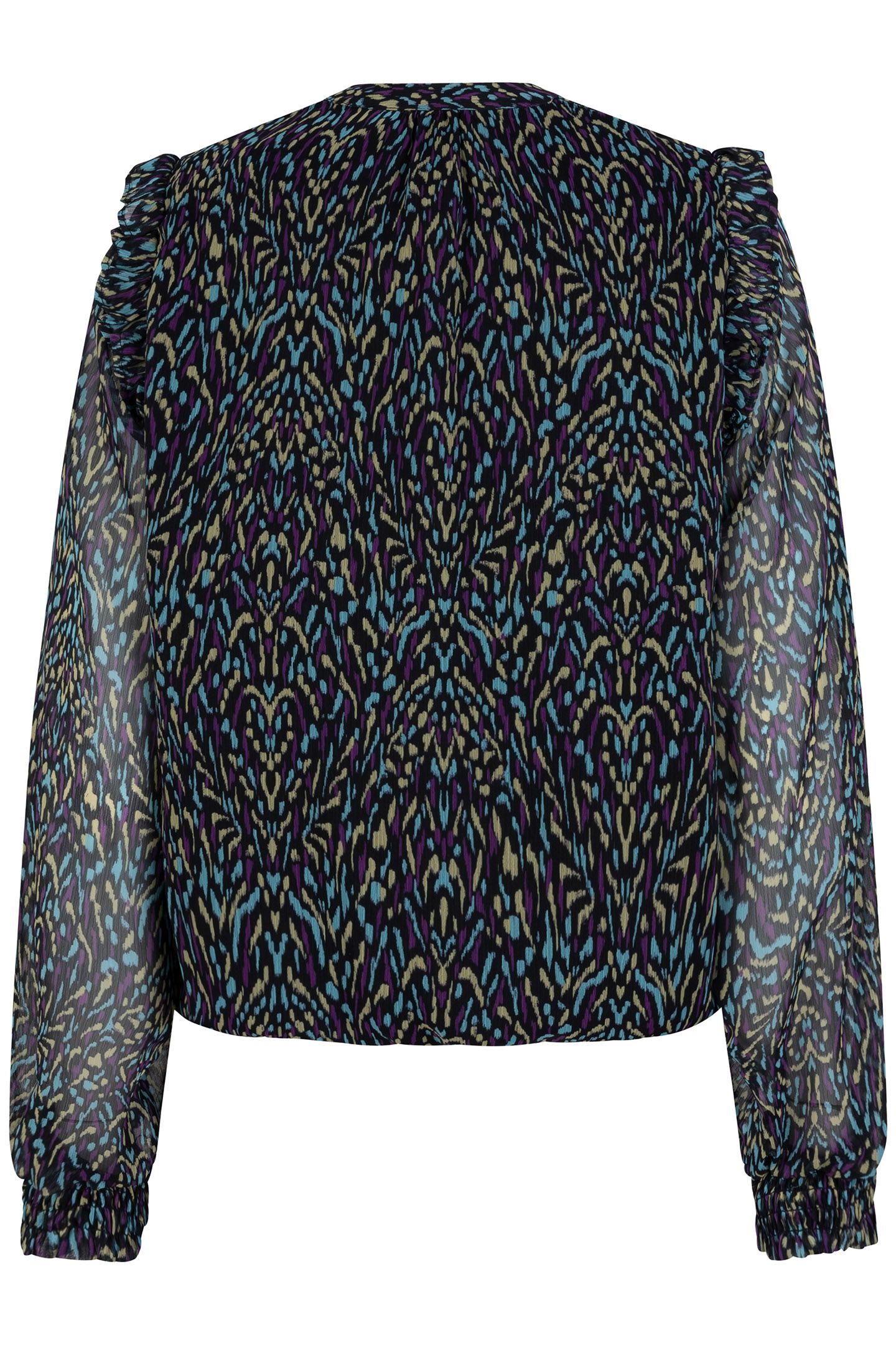 BLOUSE SMOCKED MAGICAL EARTH PRINT 6