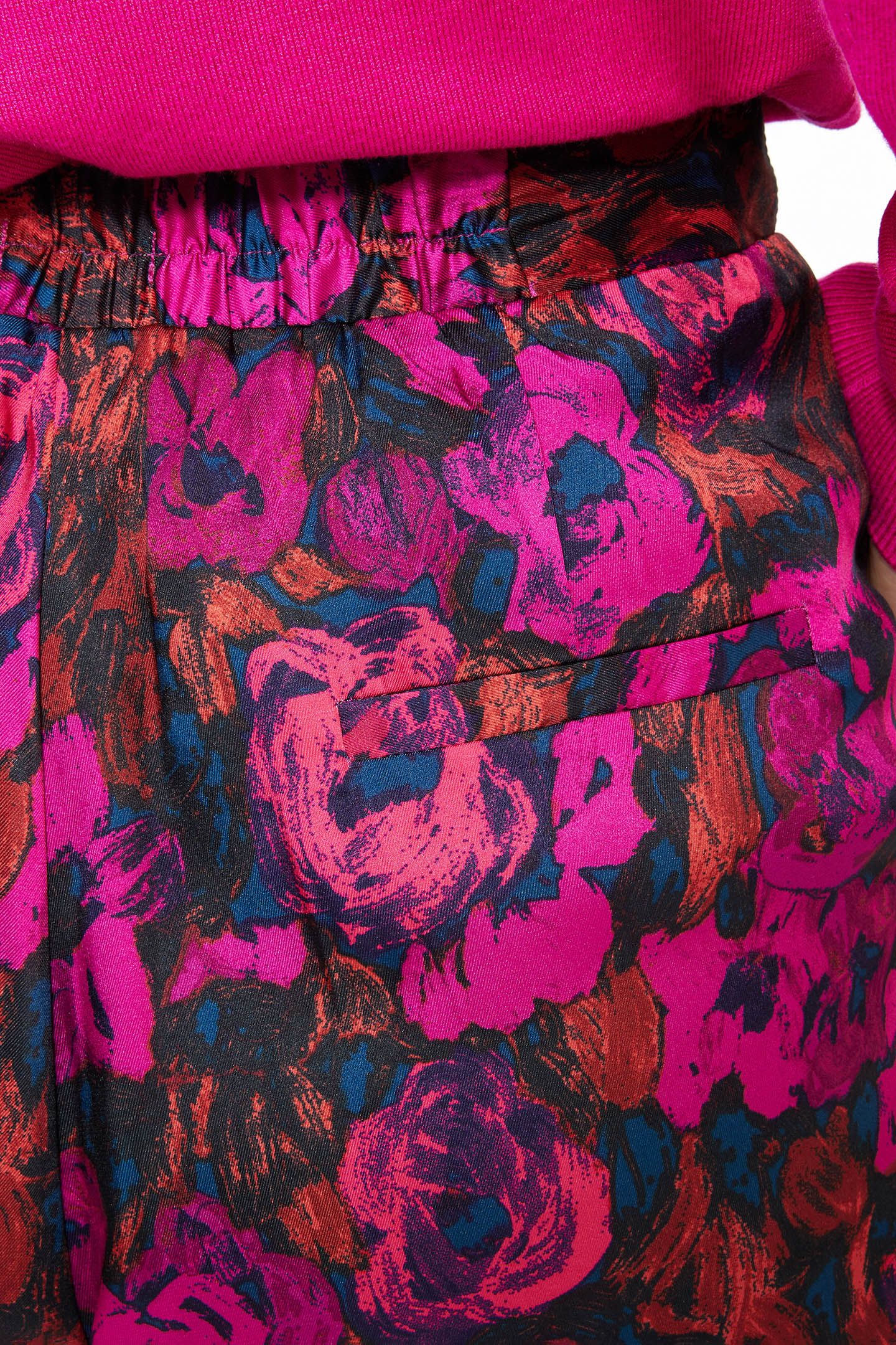 TROUSERS SATEEN FLORAL WILDING PRINT 8