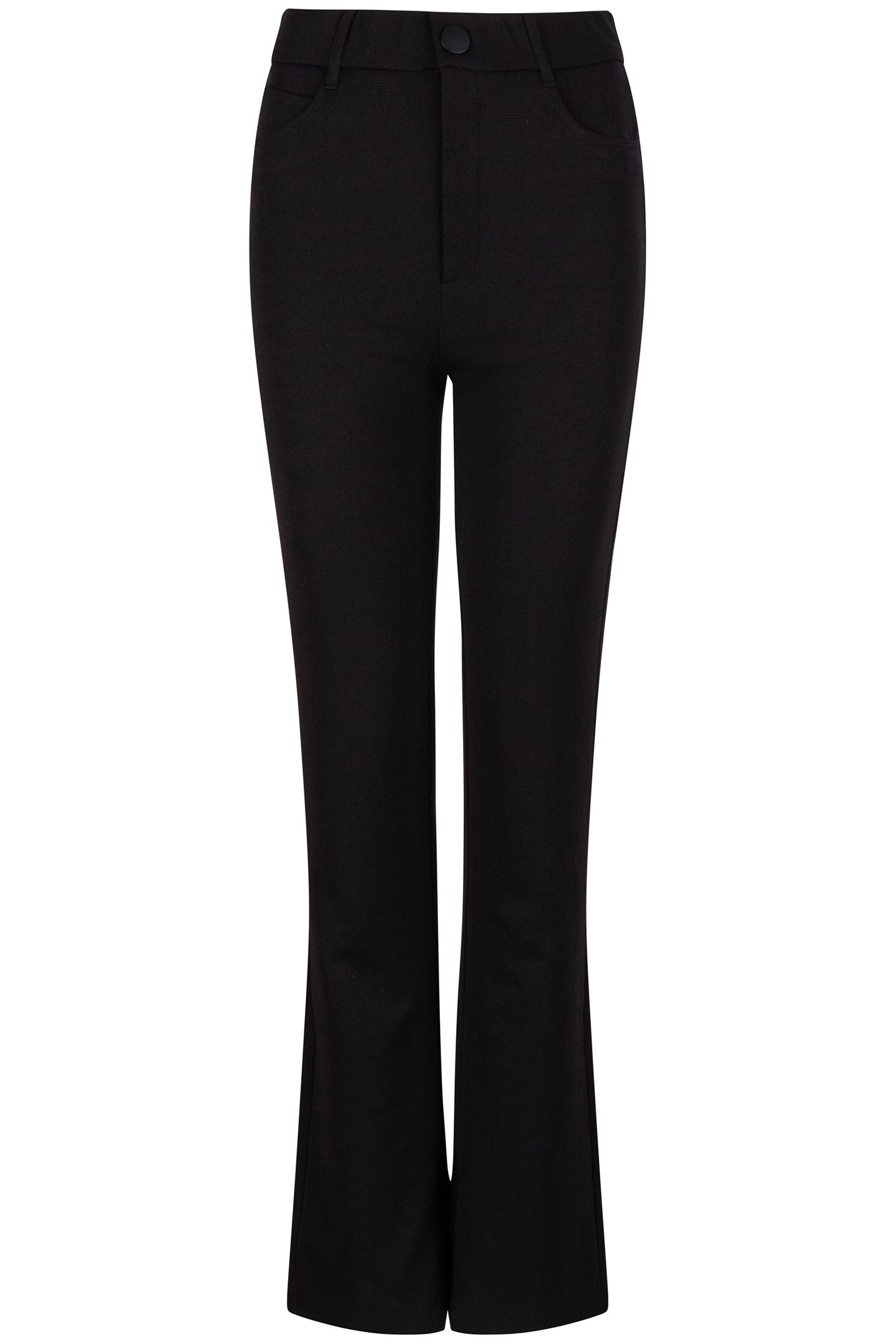 TROUSERS STRUCTURE FLAIR BLACK 4