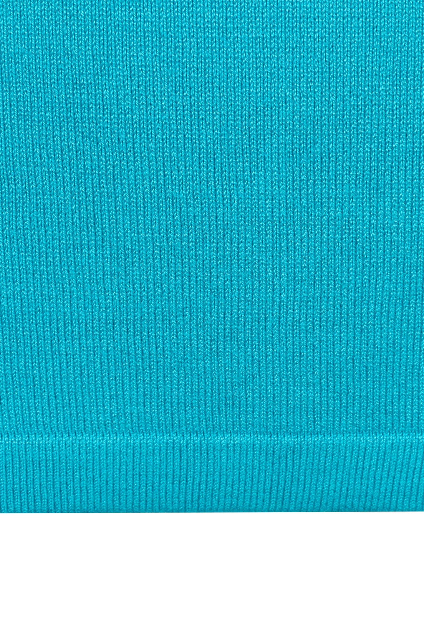 TOP SLVLSS RIBBED COL BASIC KNIT PEACOCK BLUE 9