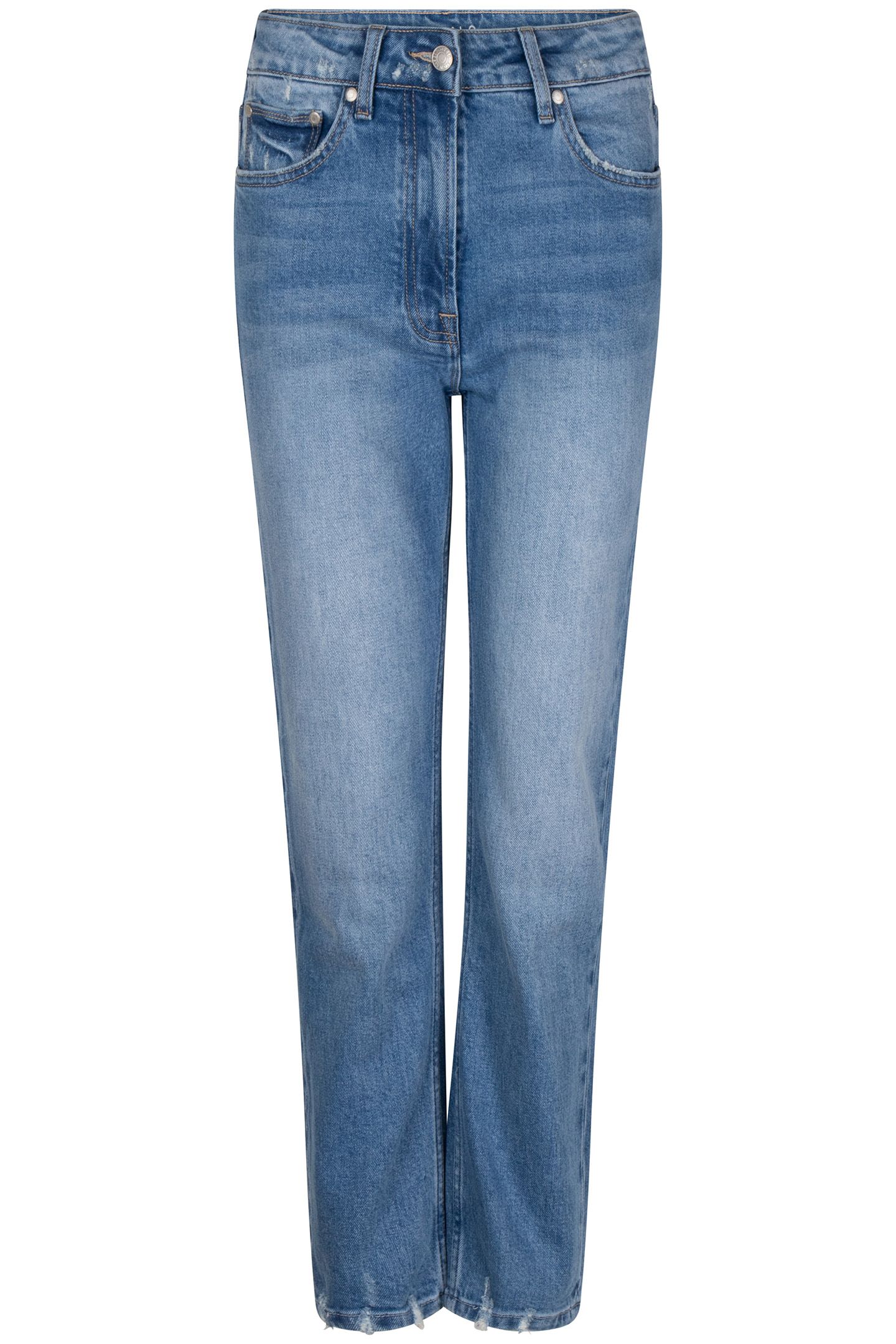 TROUSERS VINTAGE HIGH WAIST JEANS BLUE 4