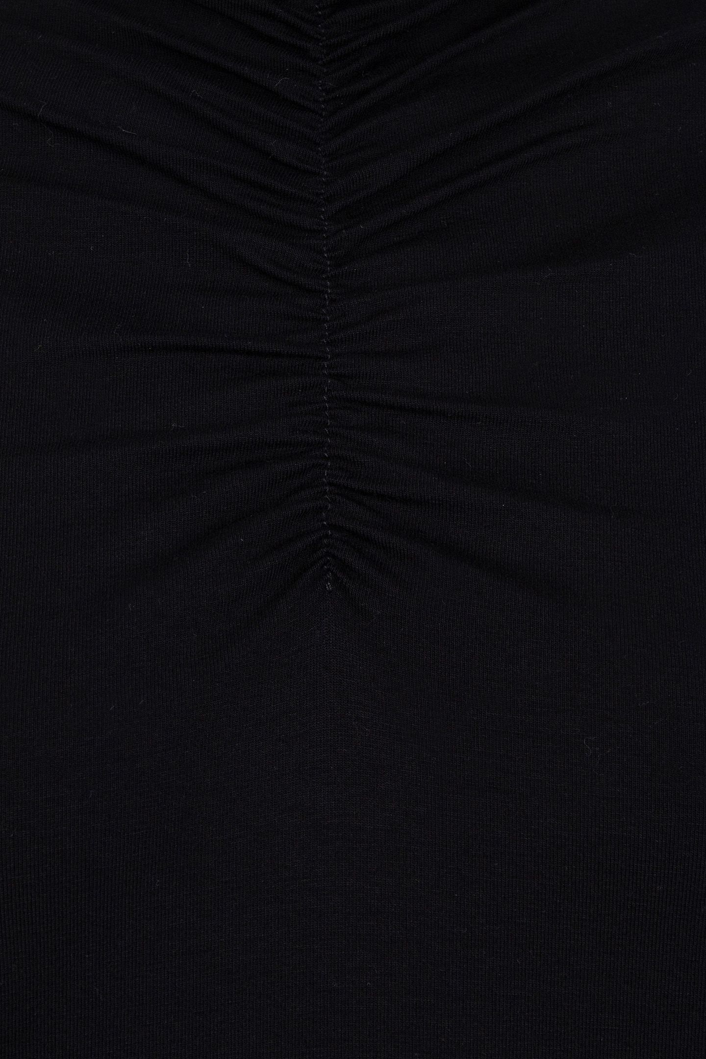 TOP SMOCKED NECKLINE SOLID SJ BLACK 5