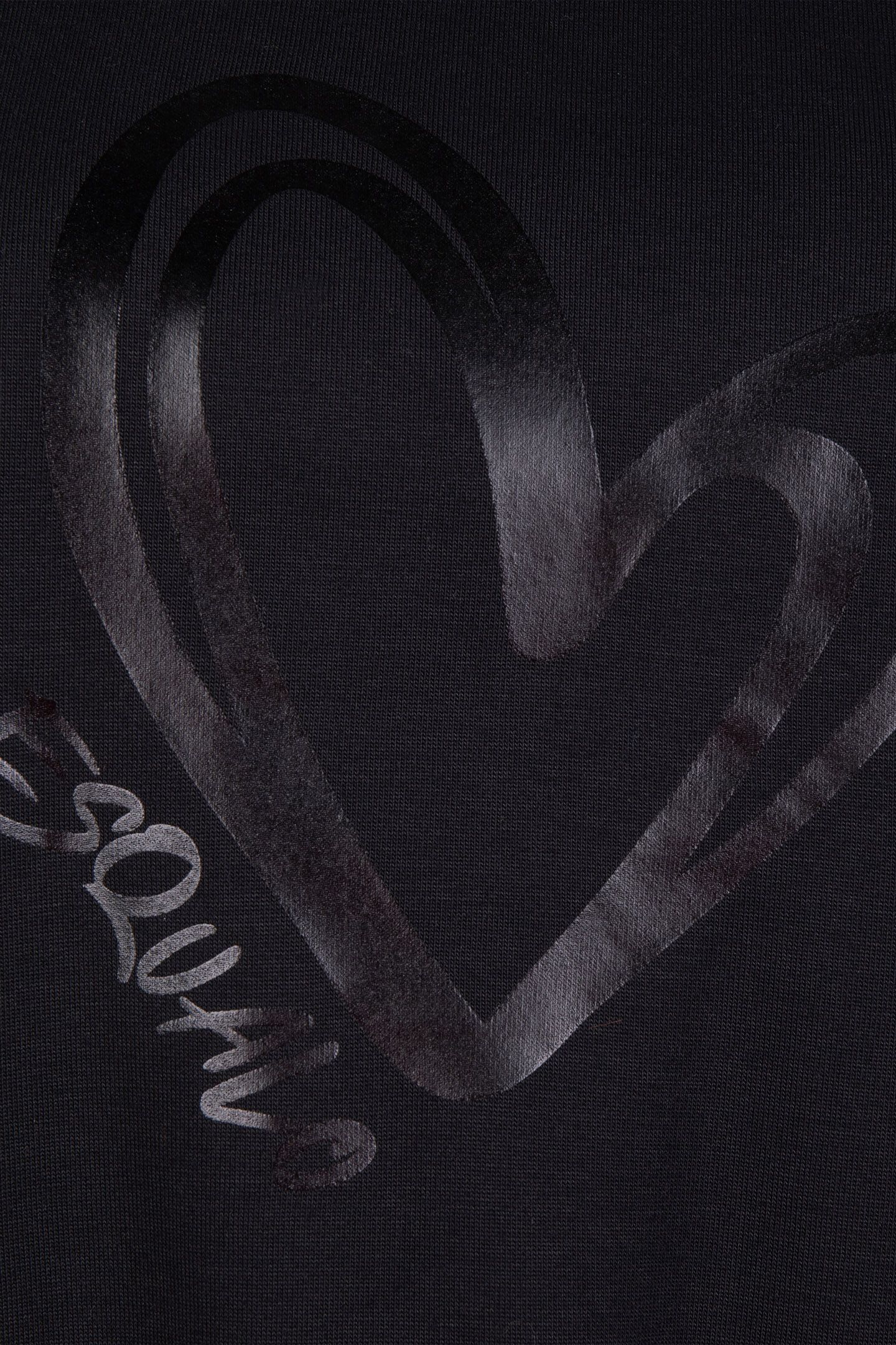 T-SHIRT MODAL TURN UP SLEEVE BLACK 8