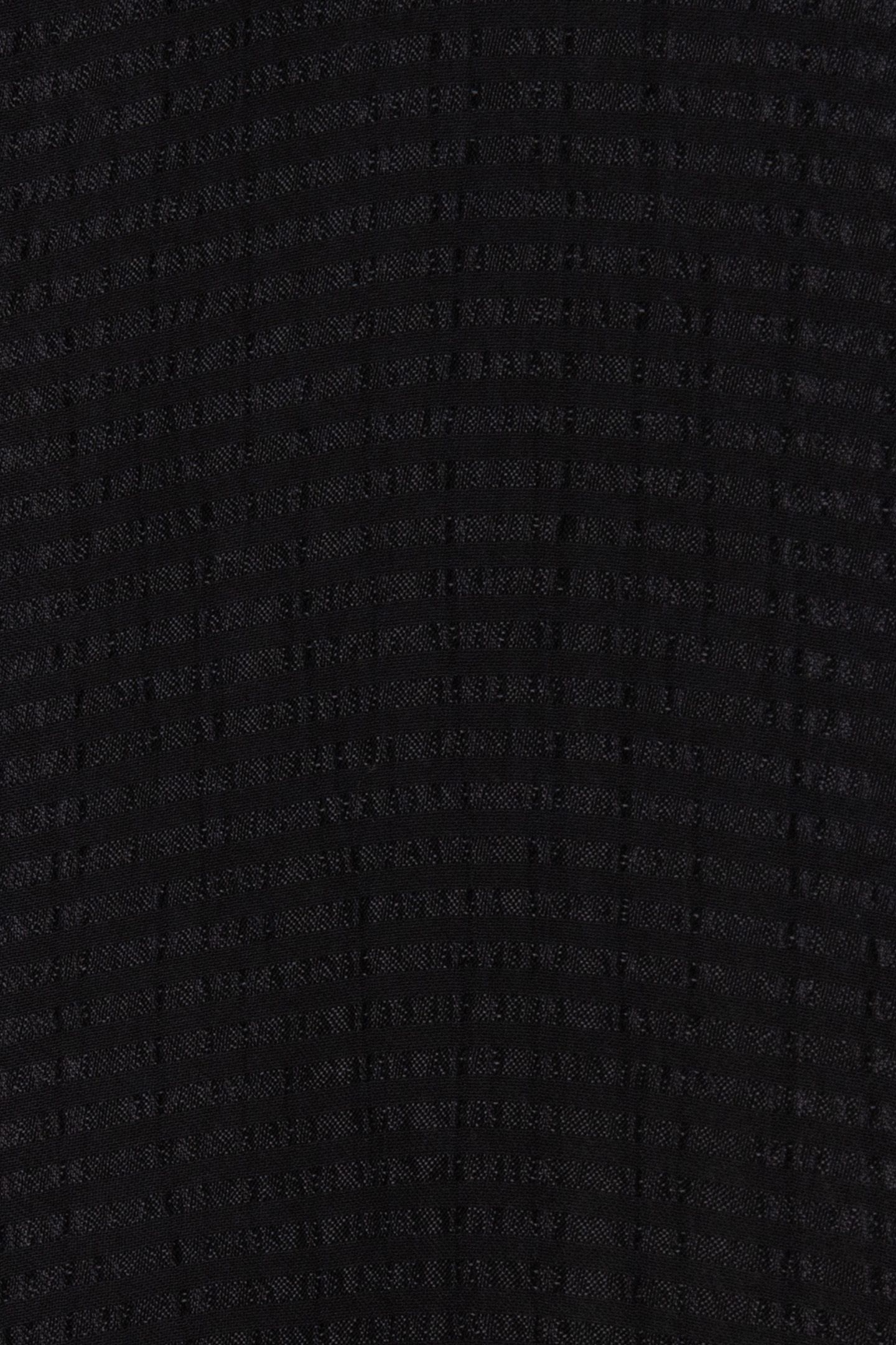 BLOUSE R-NECK STRUCTURE BLACK 8
