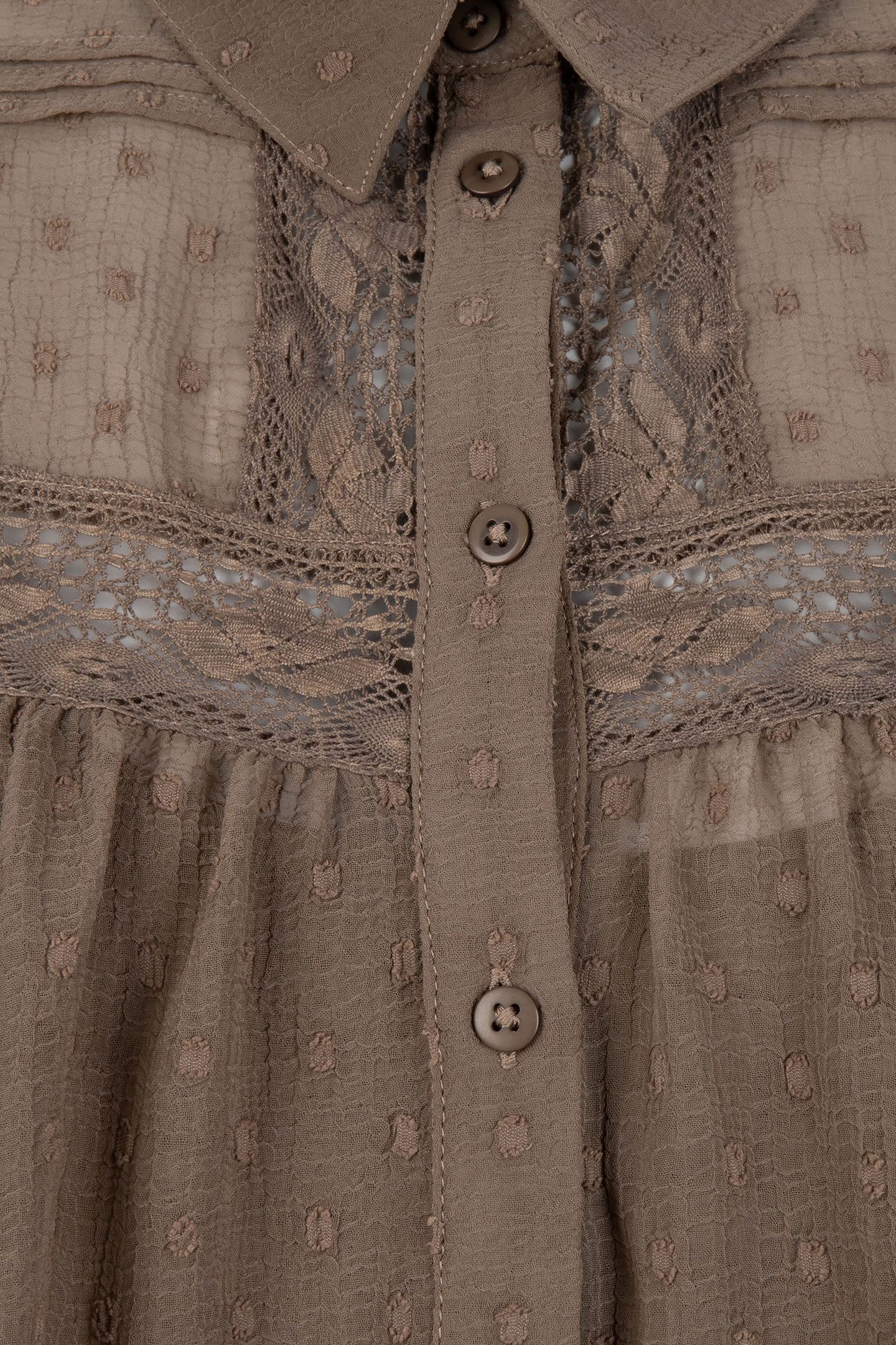 BLOUSE TAPES PLUMETIS ARMY GREEN 8
