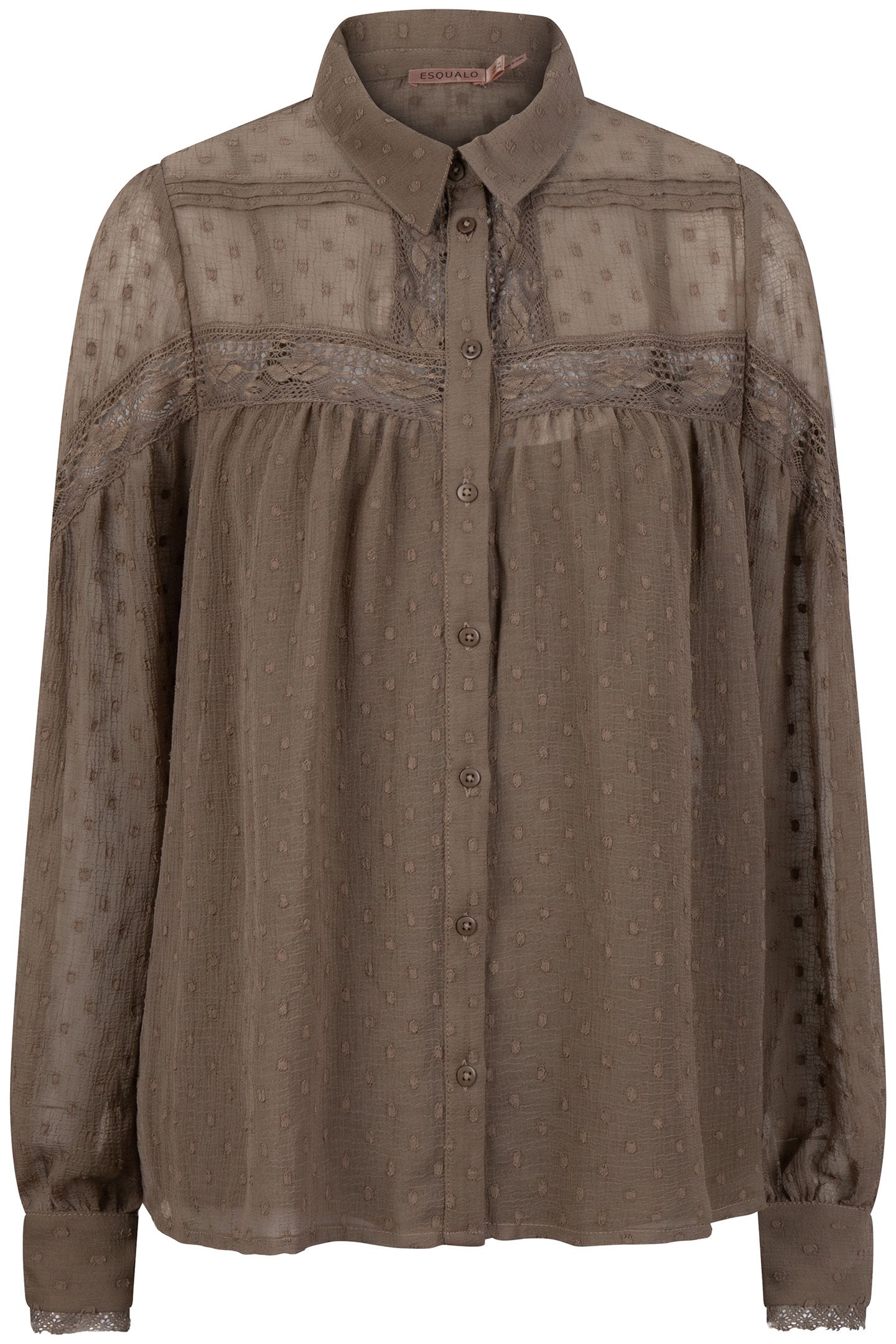 BLOUSE TAPES PLUMETIS ARMY GREEN 5