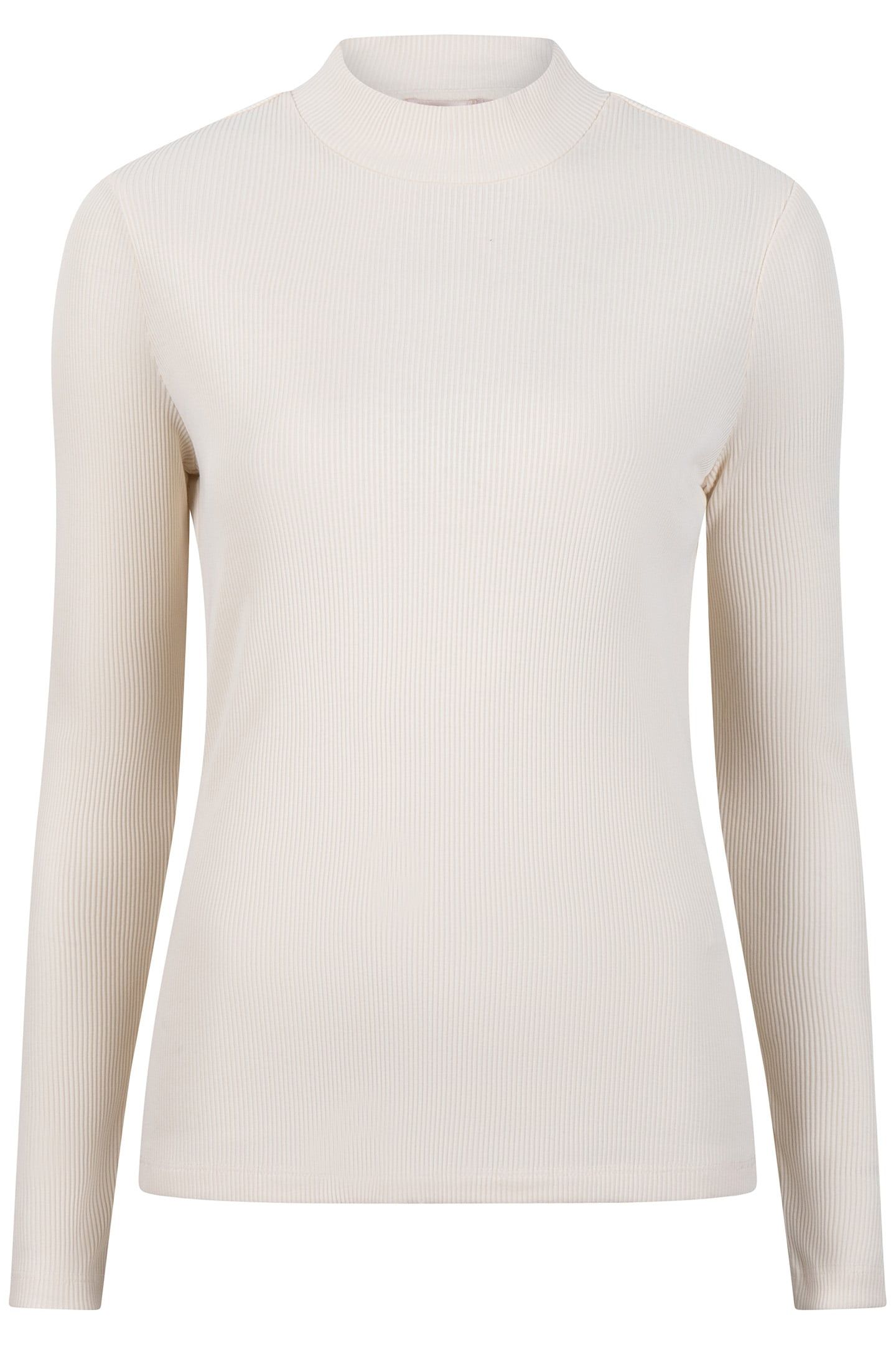 TOP RIB LONG SLVE LIGHT SAND 3