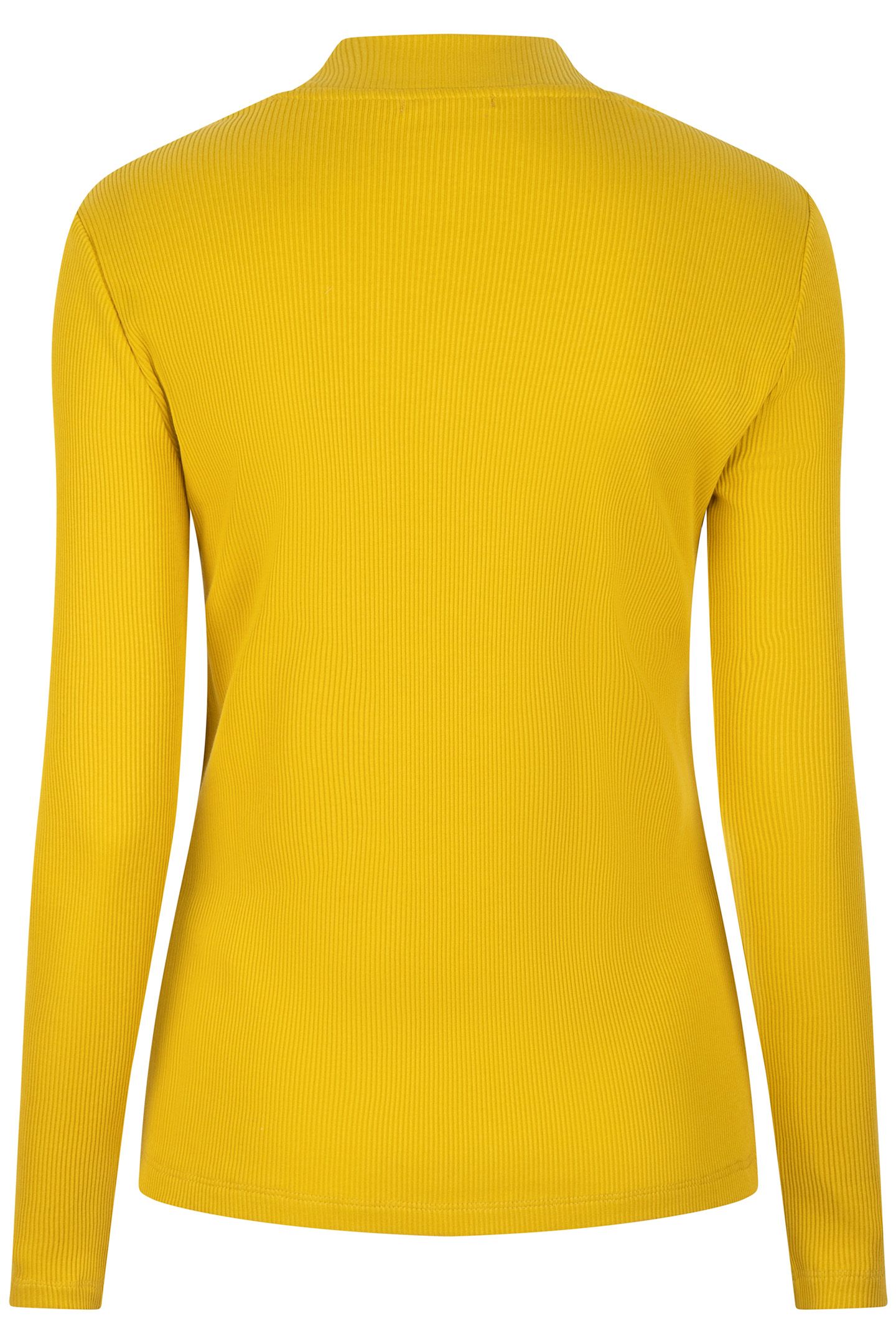 TOP RIB LONG SLVE OCHRE 4
