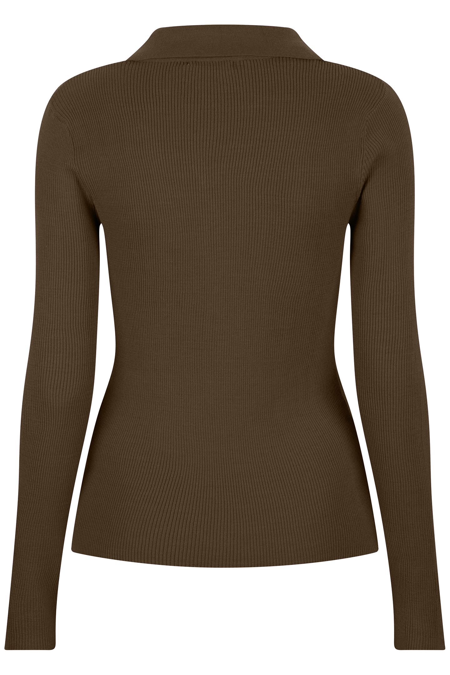 SWEATER POLO COLLAR LONG SLVE ARMY GREEN 4