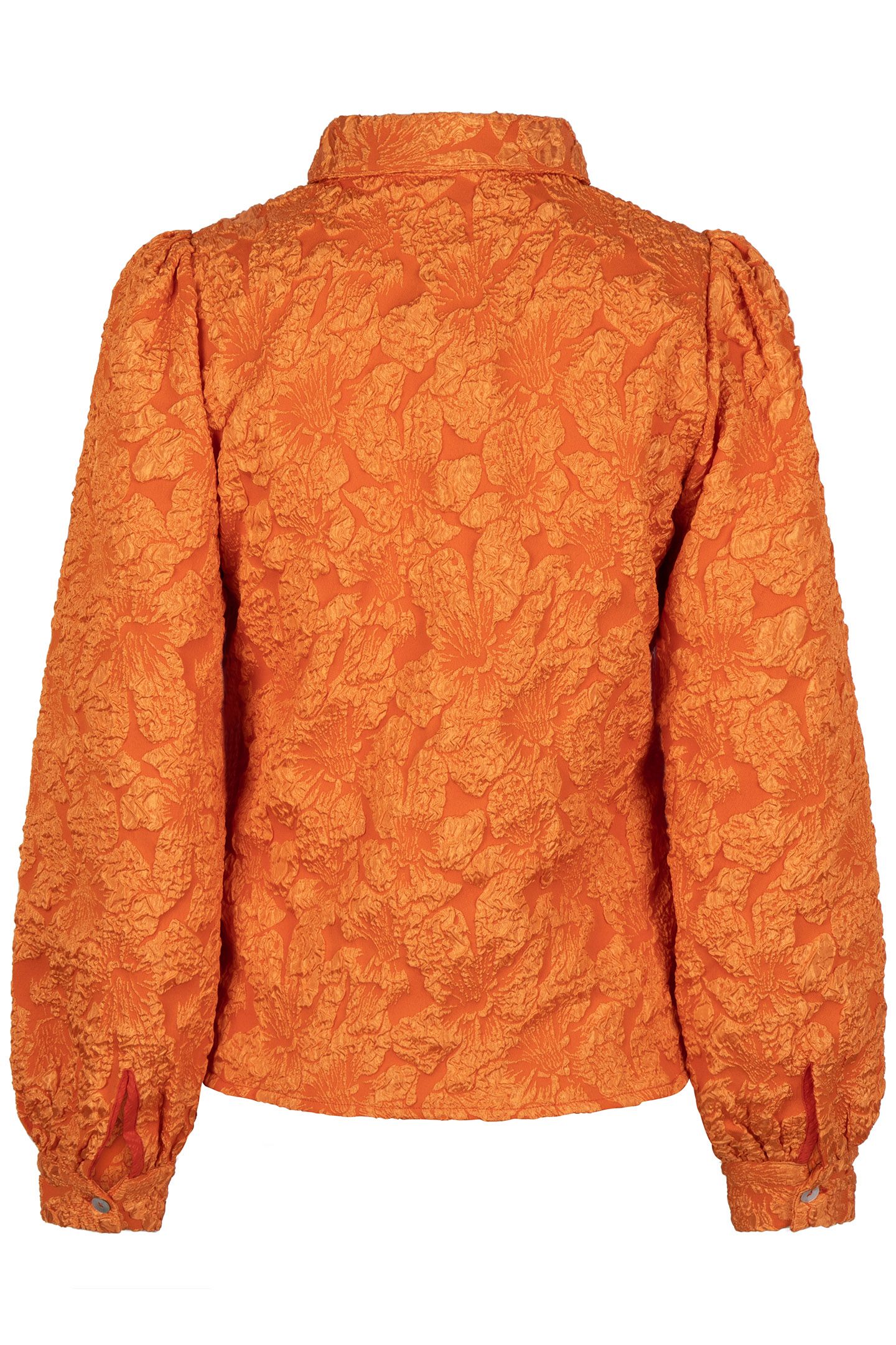 BLOUSE BASIC FLOWER JACQUARD PUMPKIN 7