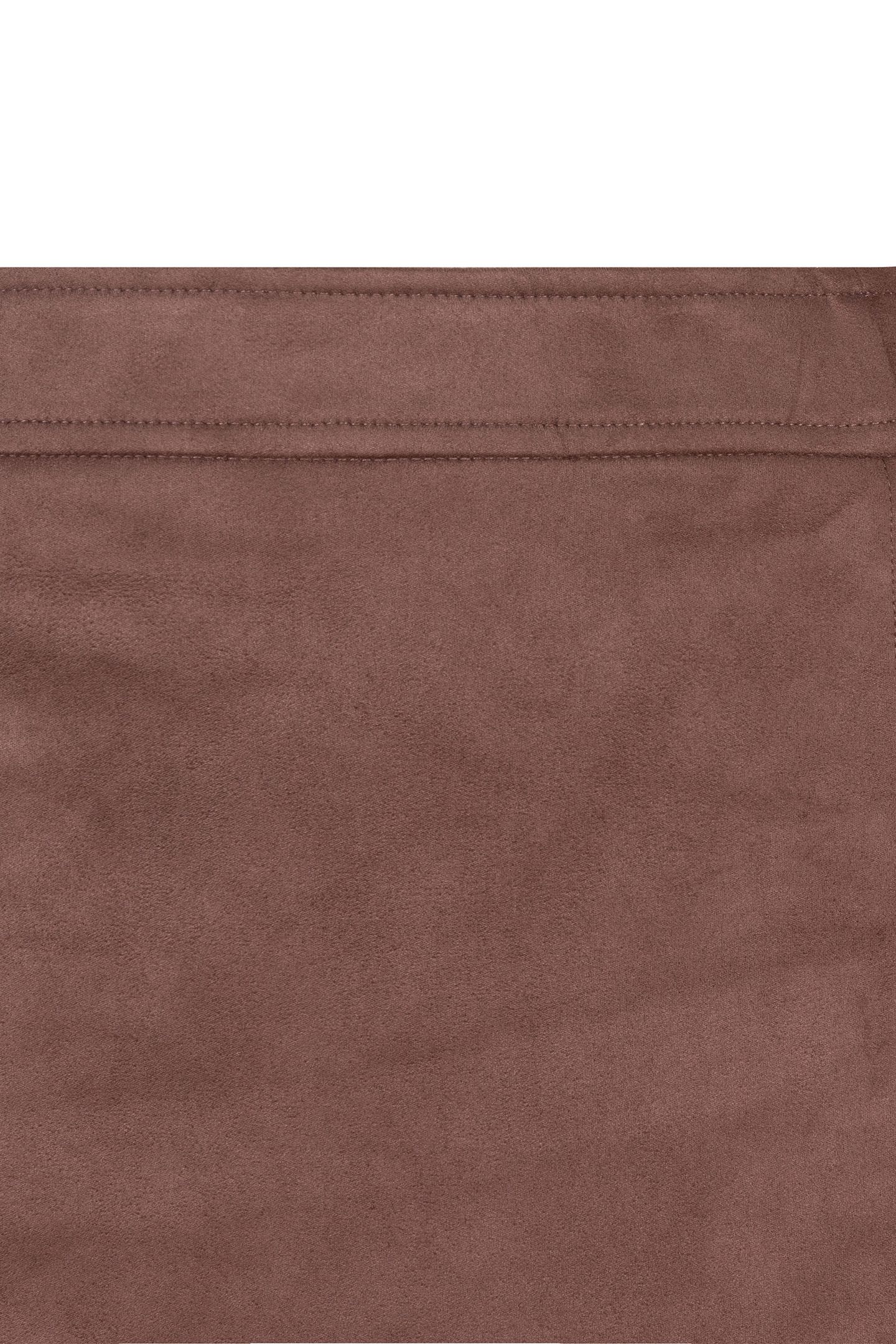 SKIRT OVERLAP SUEDINE CHOCOLATE 7