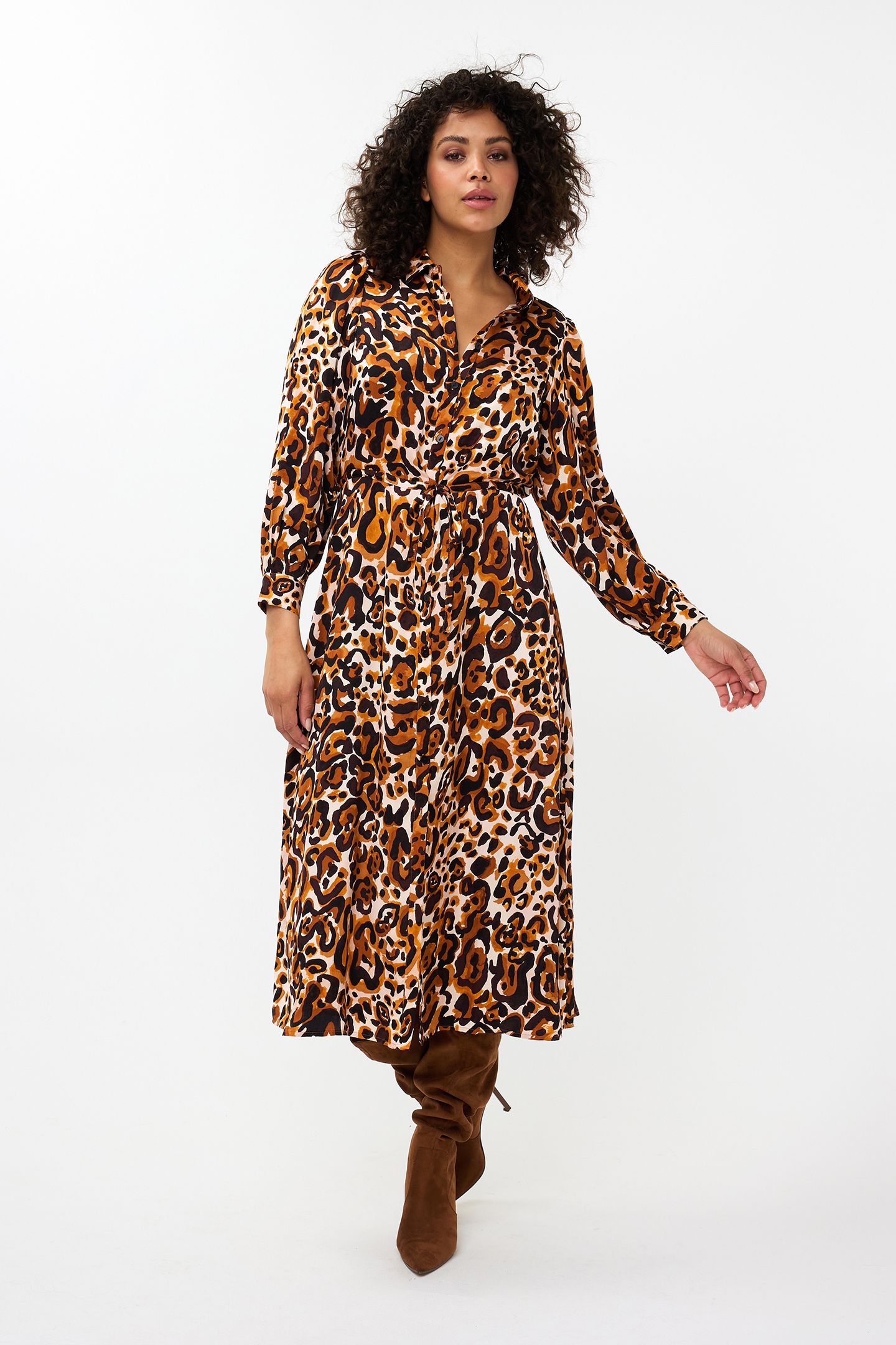 DRESS LONG ANIMAL LAND PRINT 1