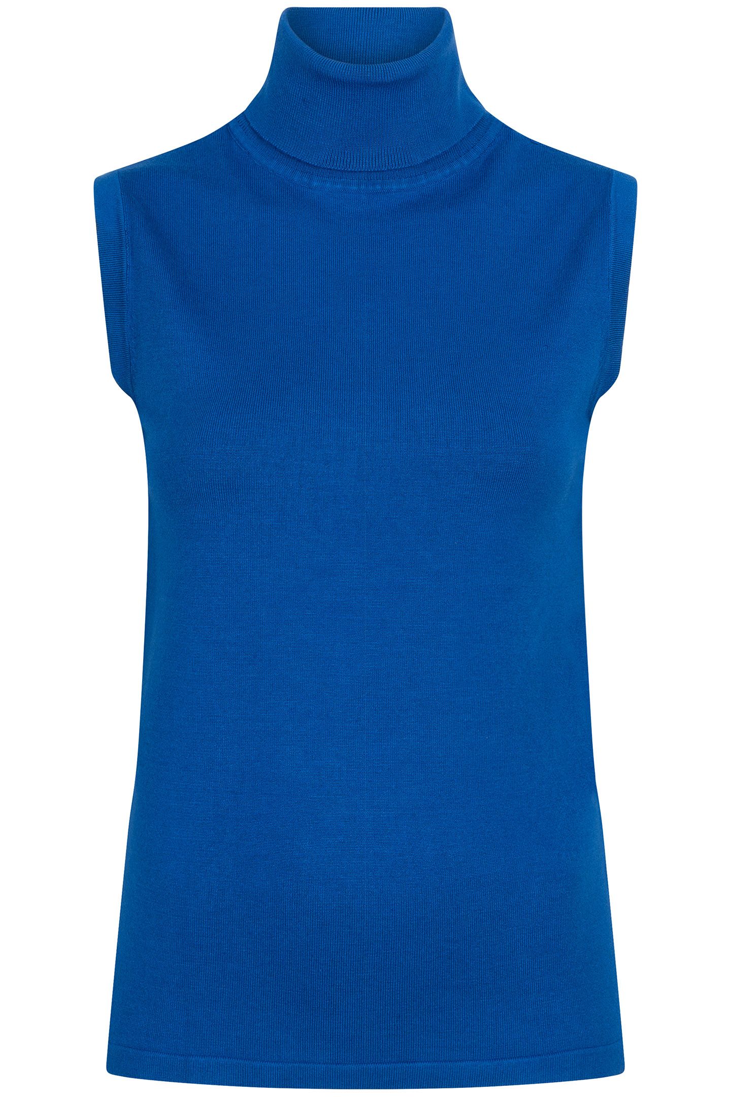SWEATER SLV/LSS COL BASIC KNIT BRILLIANT BLUE 4