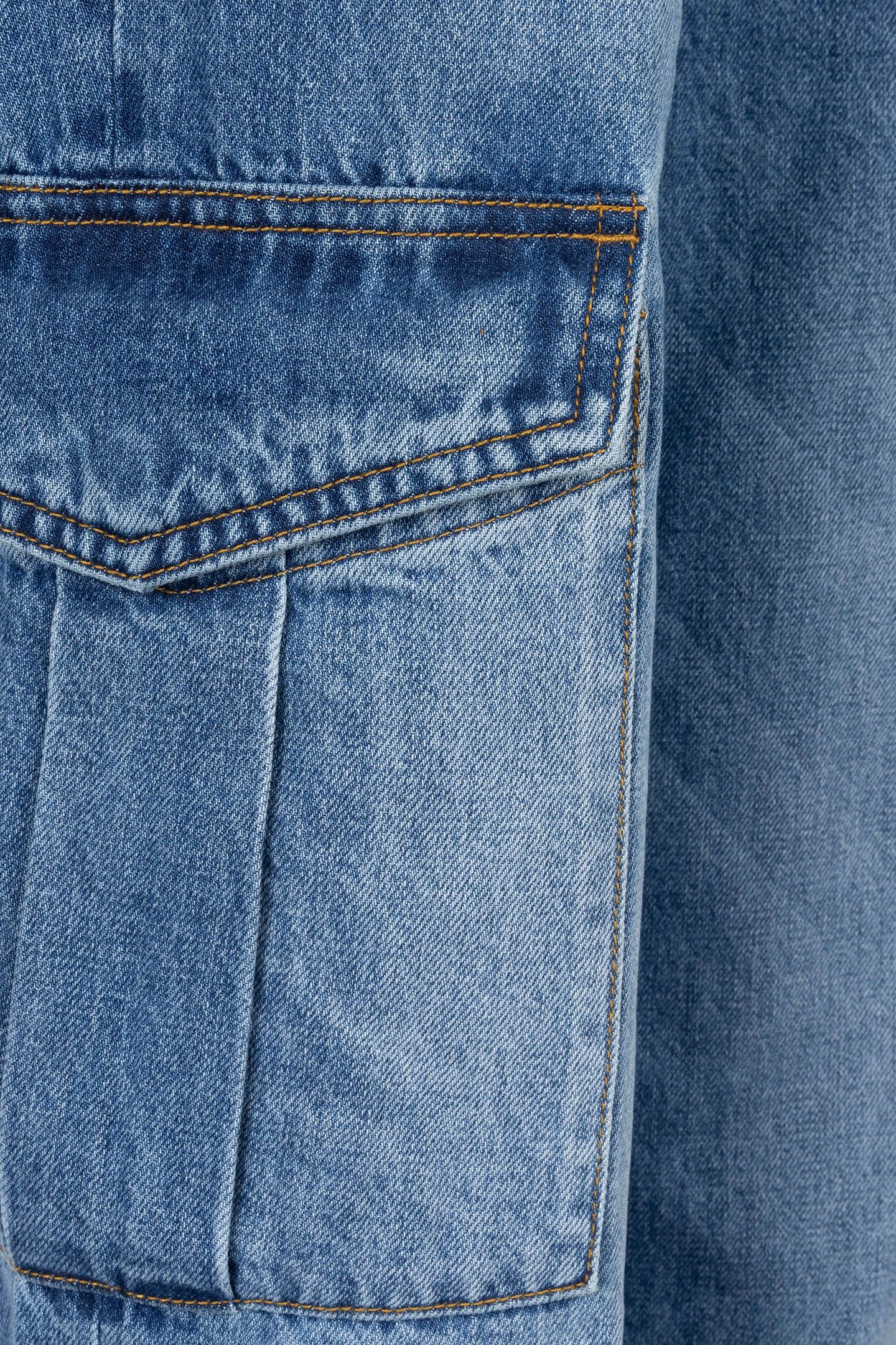 TROUSERS JEANS CARGO WIDE LEG JEANS BLUE 9