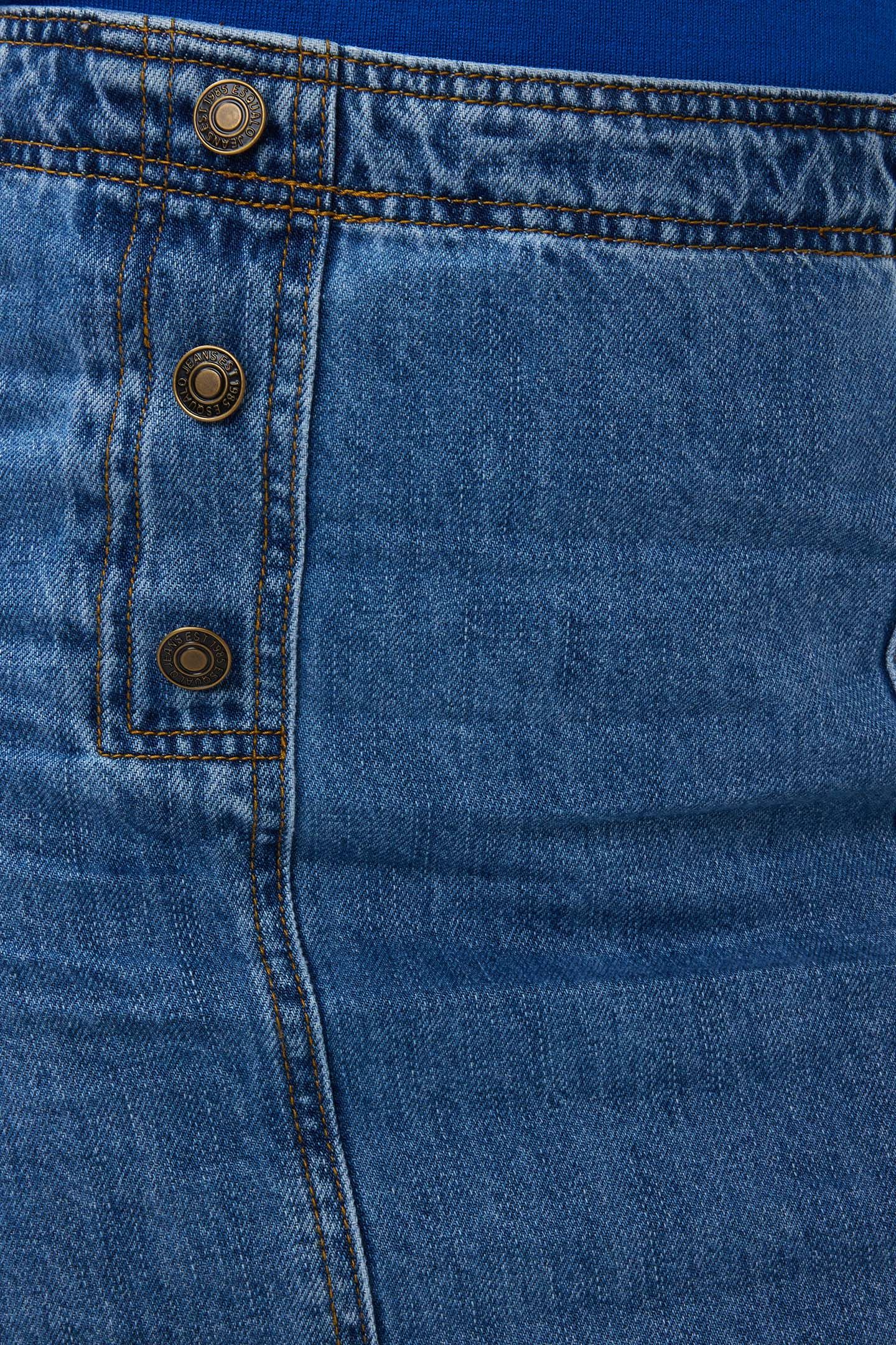 SKIRT DENIM BUTTONS JEANS BLUE 9