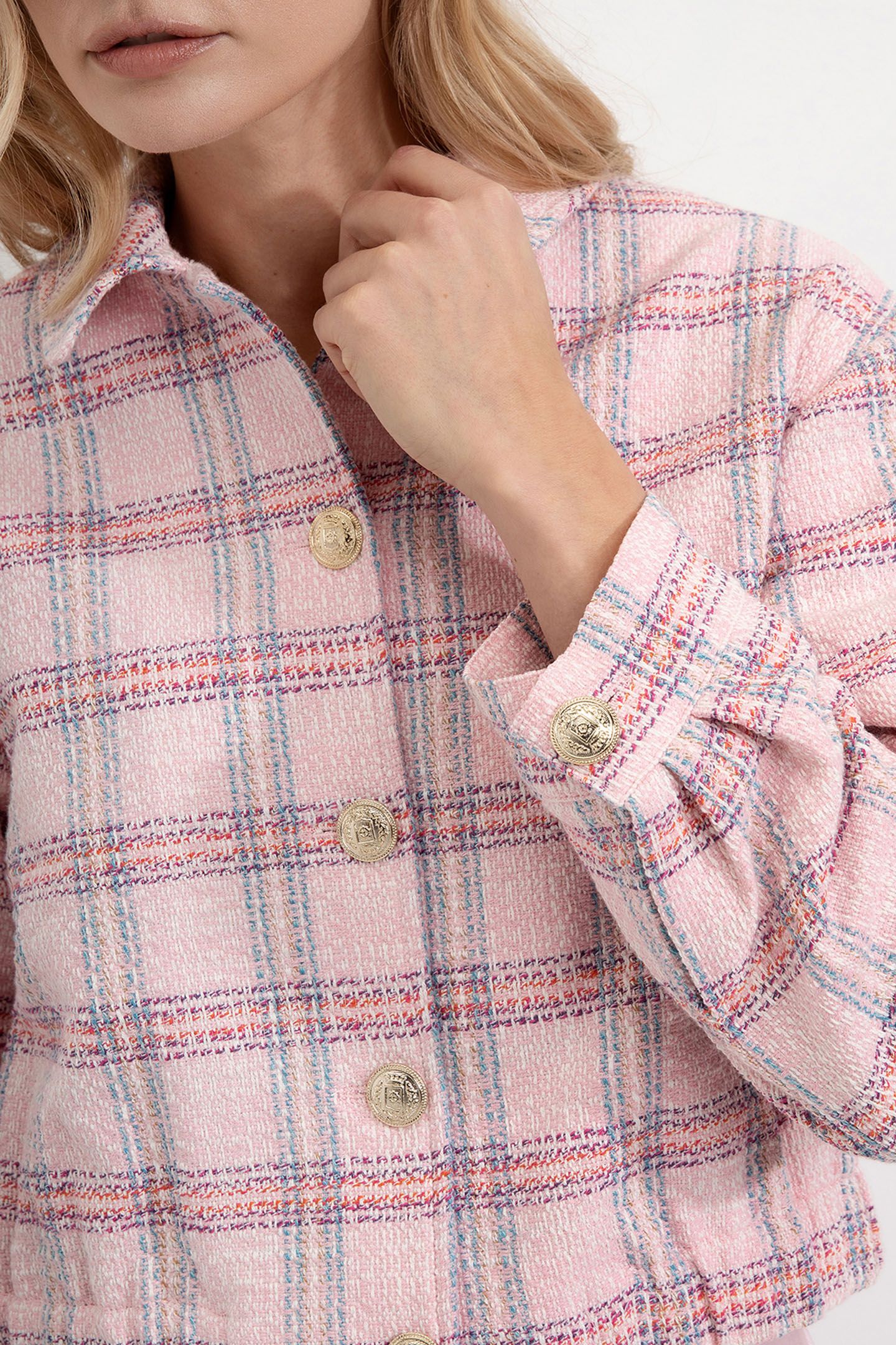 DARIA JACKET SOFT PINK CHECK 3