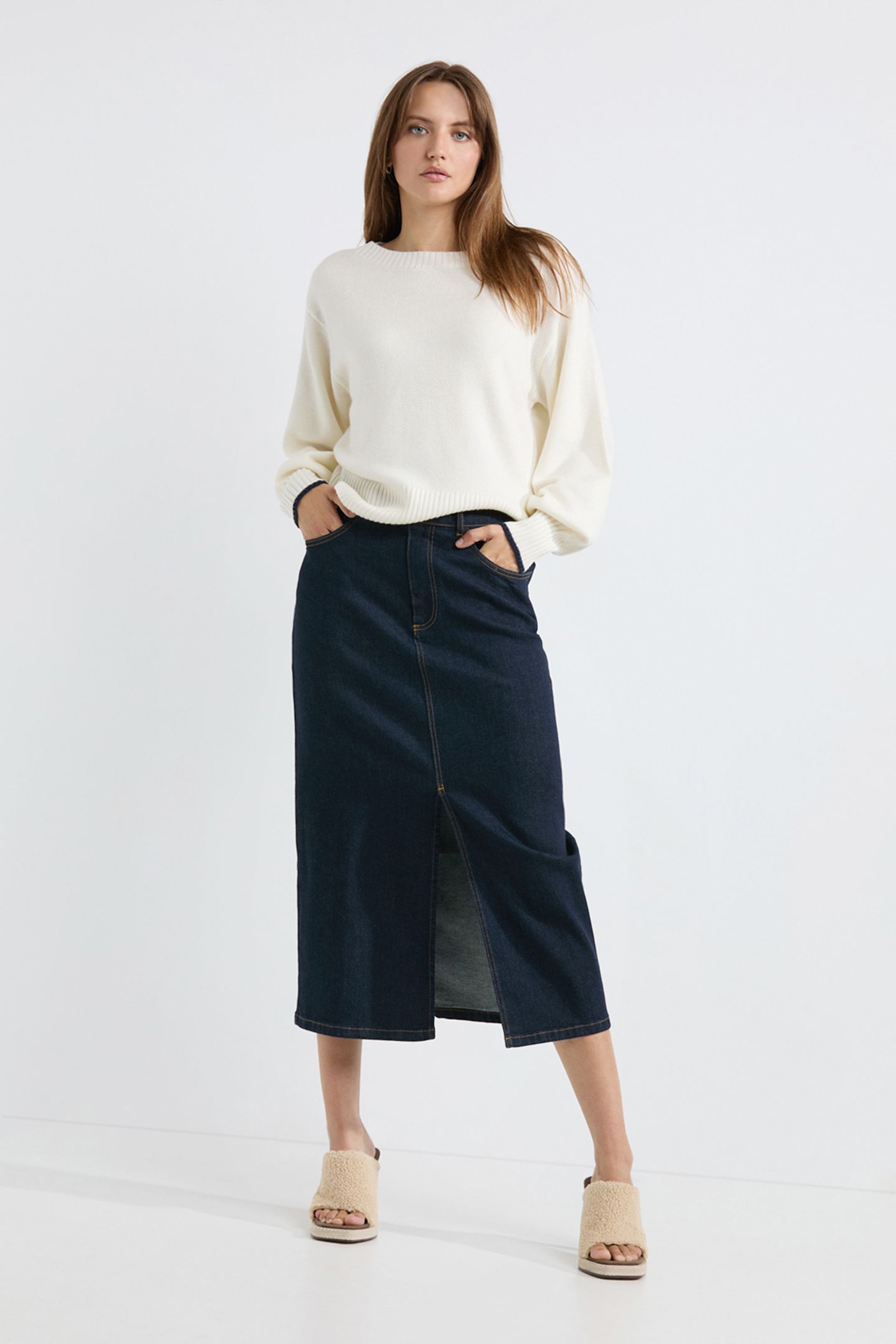 ARNO SWEATER OFF WHITE STRIPE 2