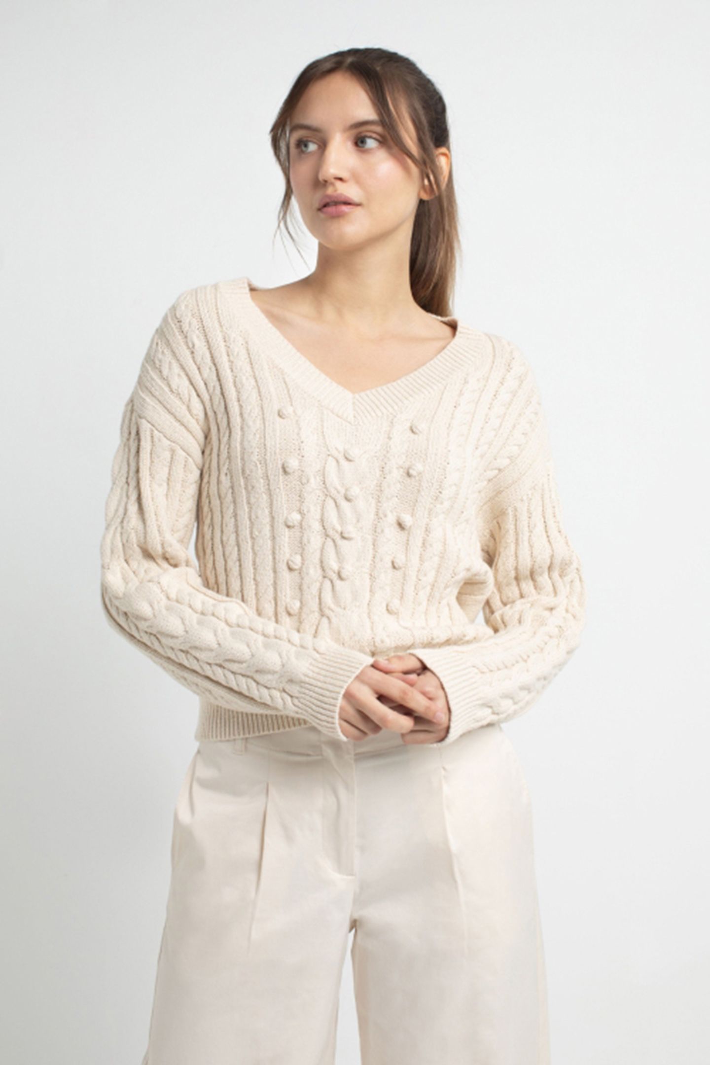 JASPER SWEATER SAND 1