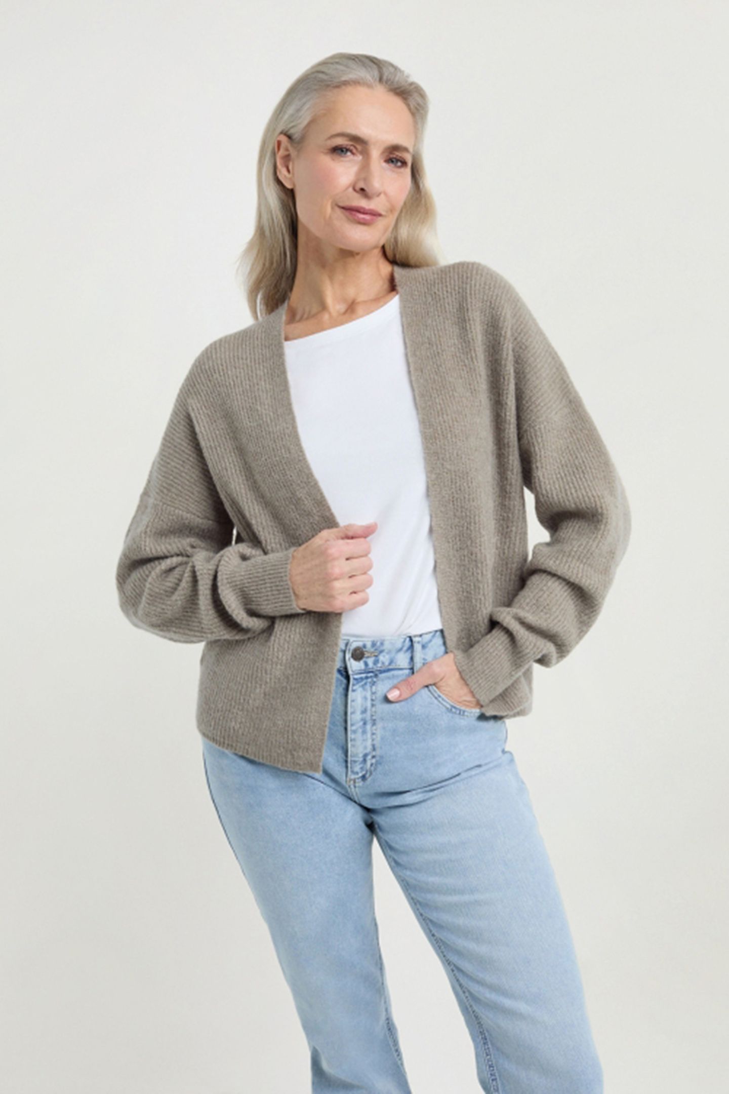 DIETRICH CARDIGAN LIGHT OLIVE 1