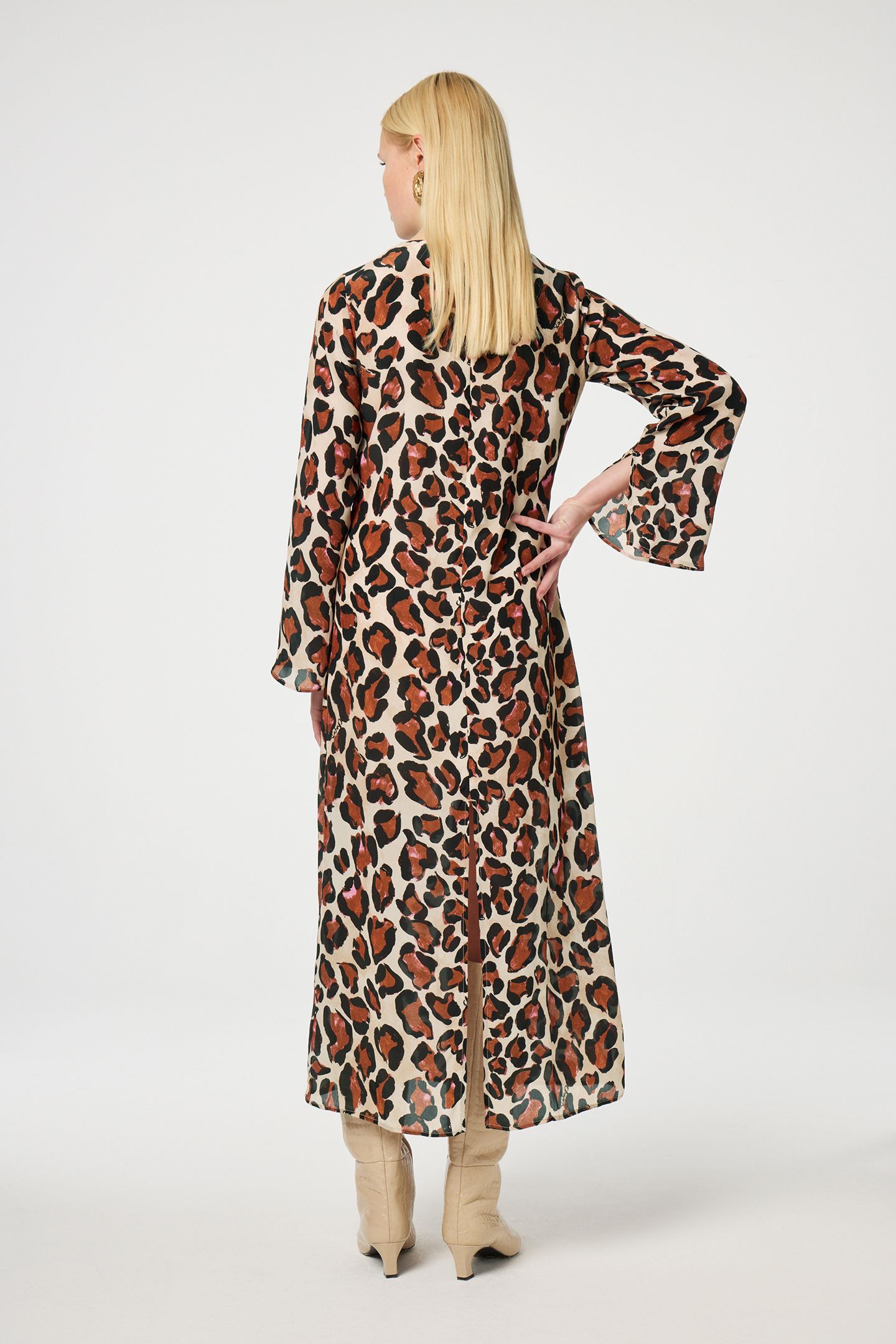 AURORA DRESS NOUGAT/BLACK 2
