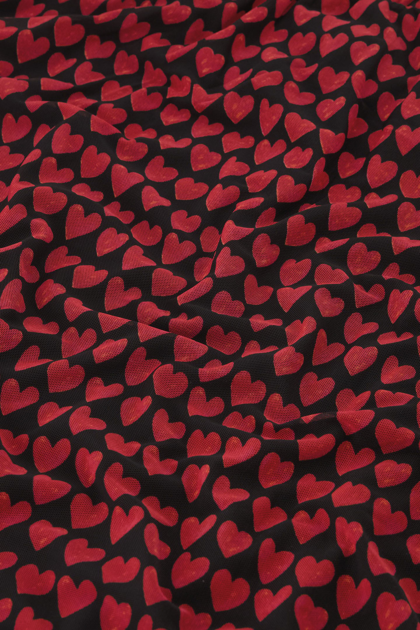 FLAKE DRESS BLACK/CERISE RED 5