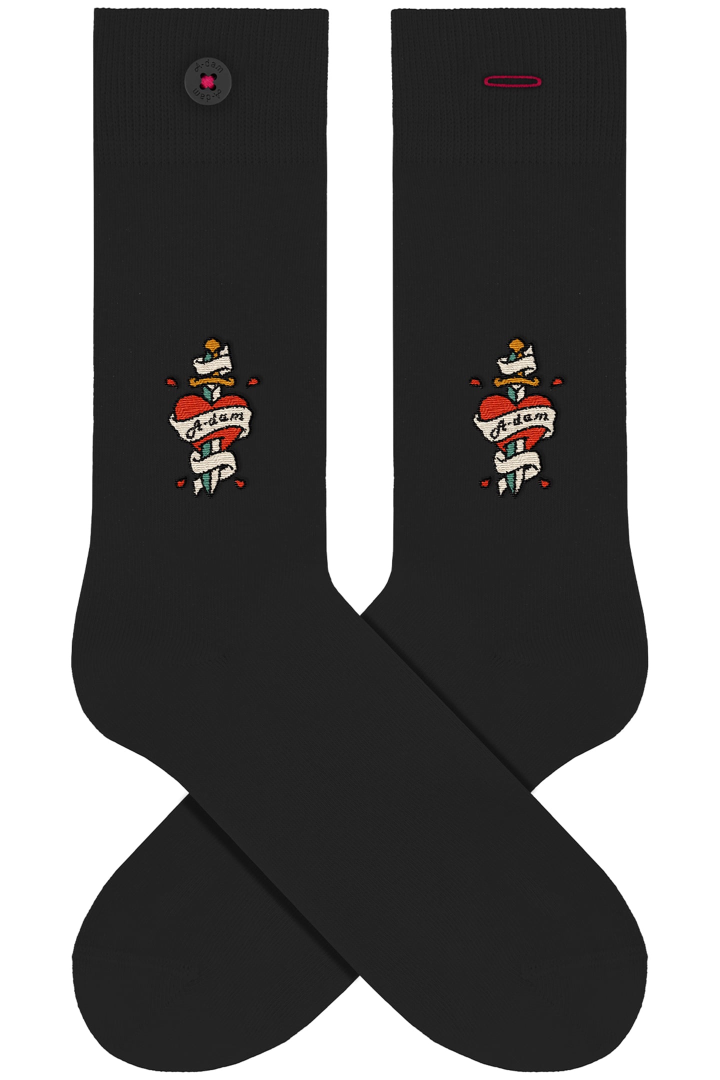 UNISEX A-DAM 4-PACK CASUAL SOCKS MULTICOLOR 2