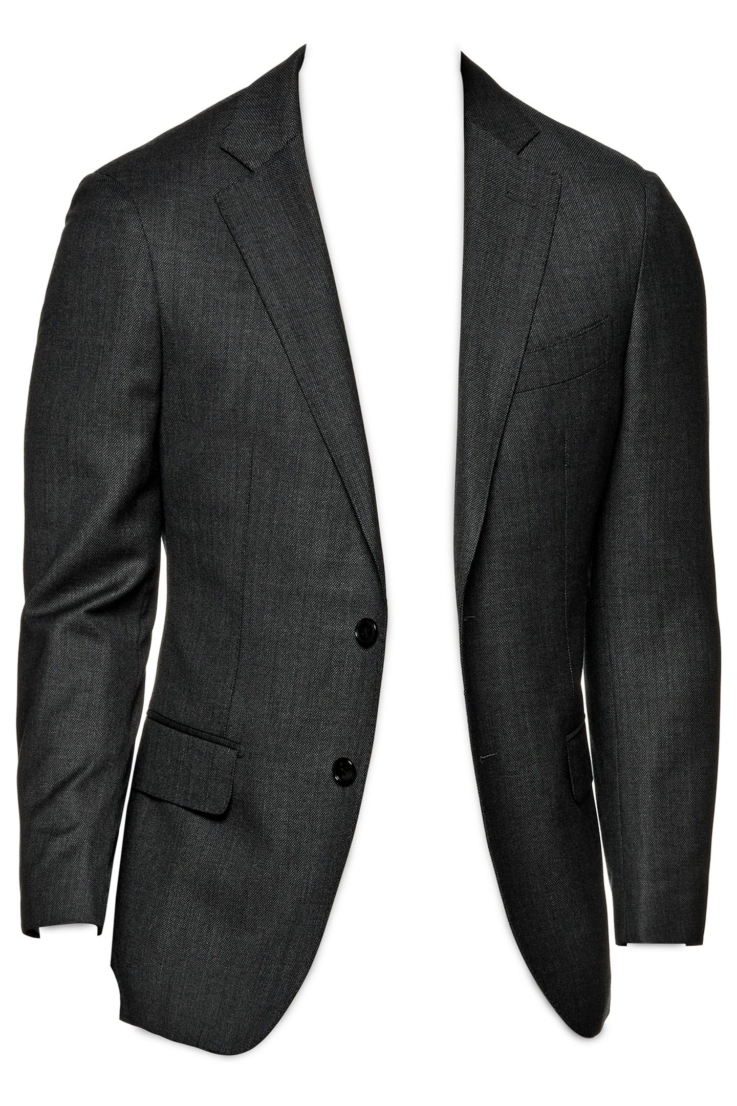 D. GREY PURE WOOL S130 DARK GREY 5